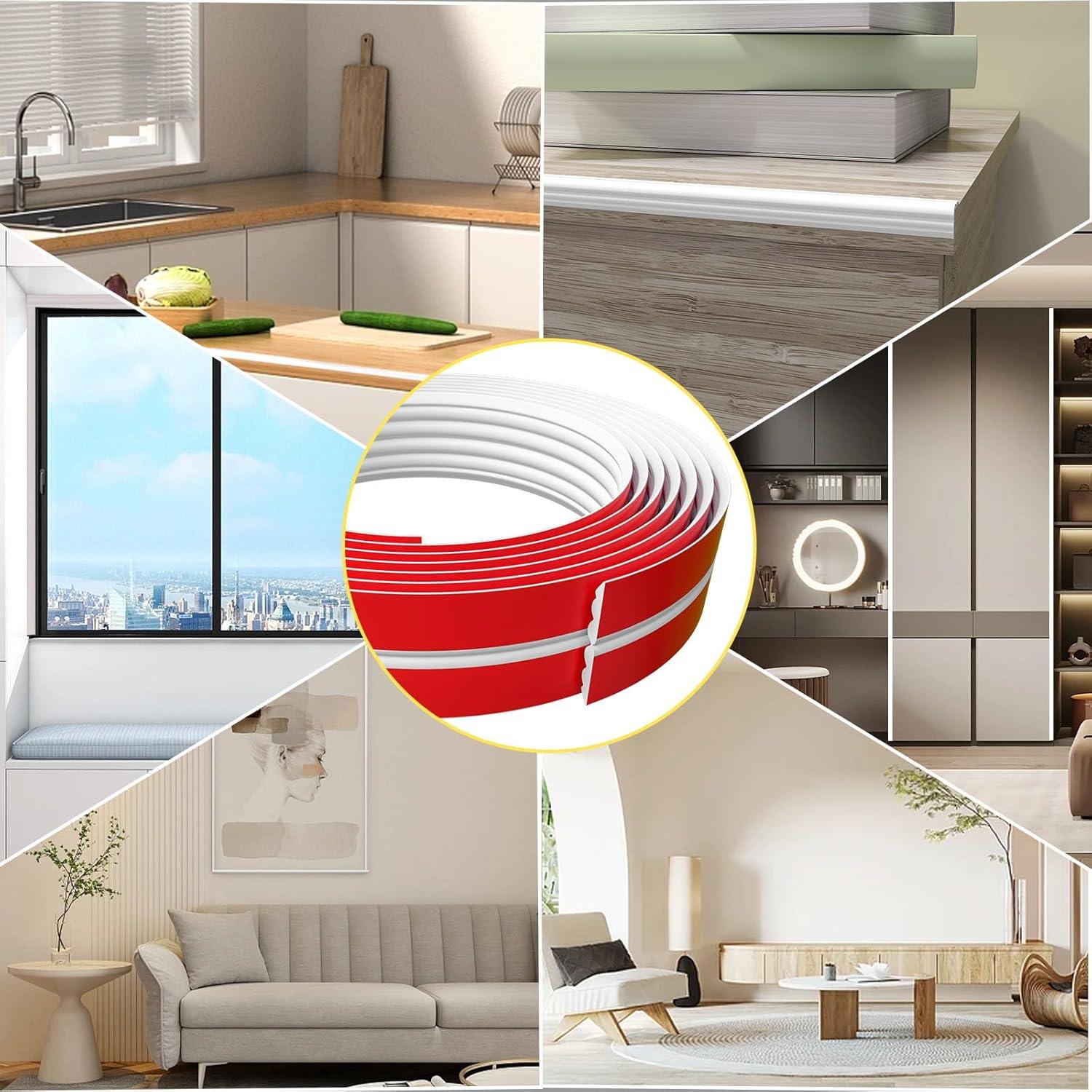 Protector de Esquina de Pared Pluden 1.6in x 6.1m Autoadhesivo