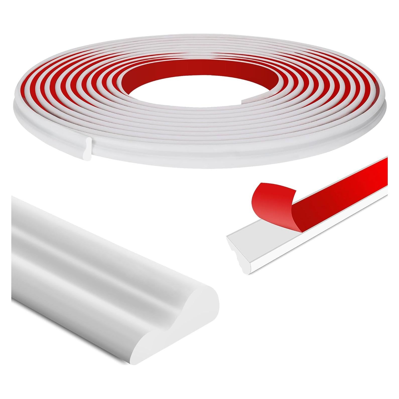 Moldura de Decoración de Pared Autoadhesiva moonoom 20 pies