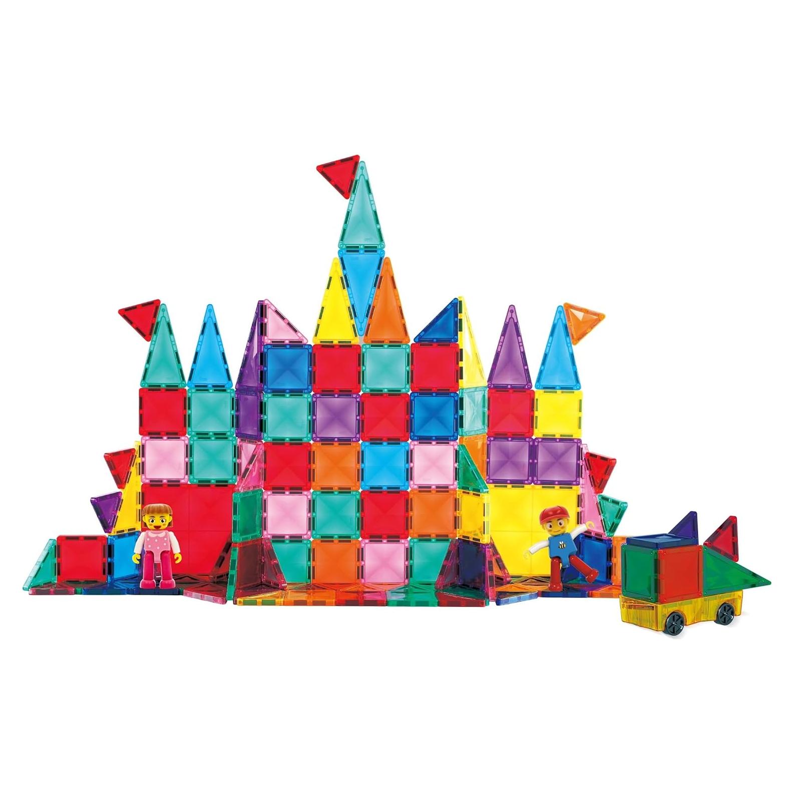 PicassoTiles Bloques Magnéticos 120 Piezas Mini Viaje