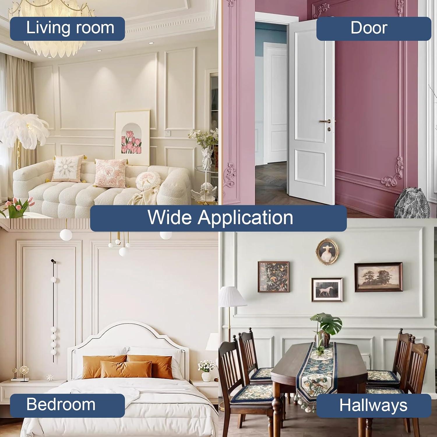 Kit de Moldura de Pared Autoadhesiva NeatiEase 2 Set 50.8x50.8cm