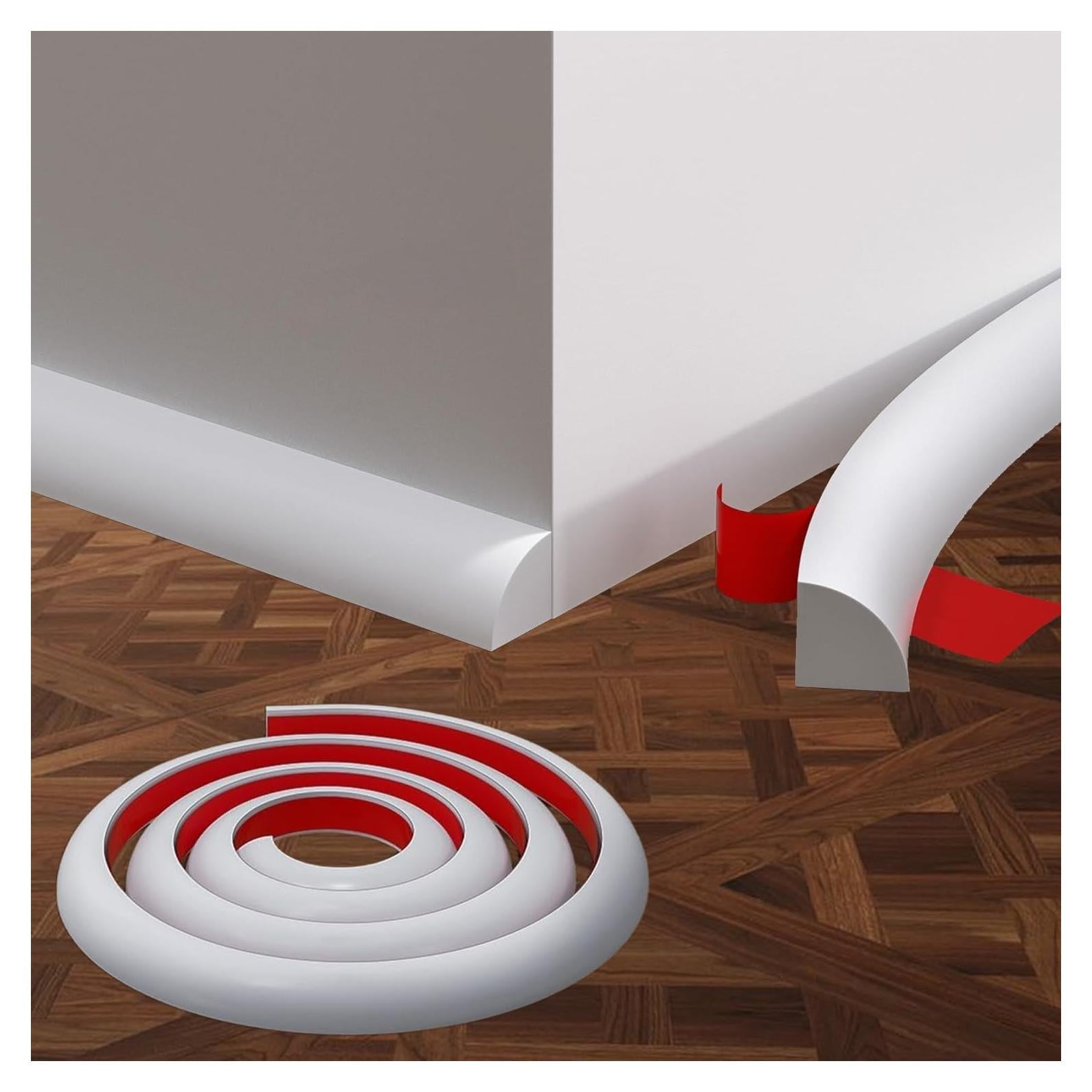 Moldura Flexible Cuarto Redondo WUMUTI 401.3 cm Blanca