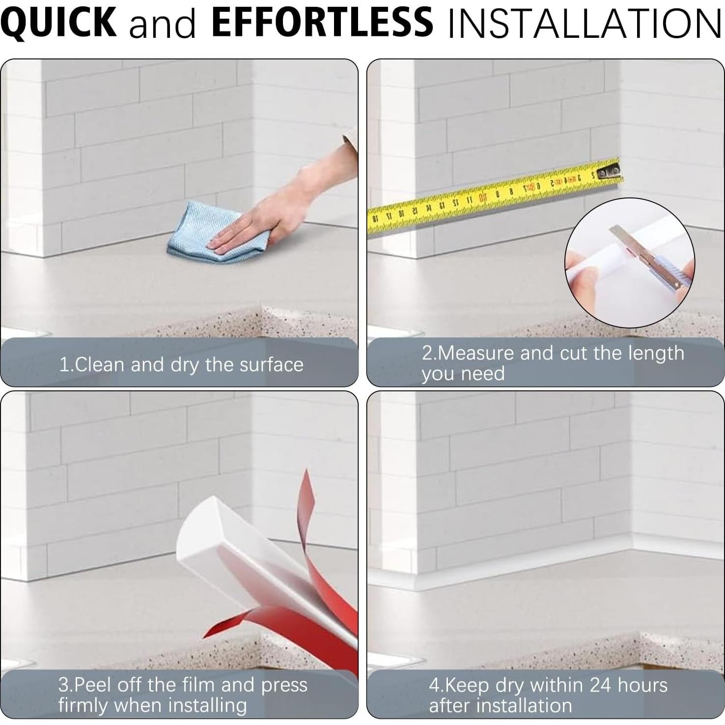 Moldura Flexible Cuarto Redondo WUMUTI 401.3 cm Blanca