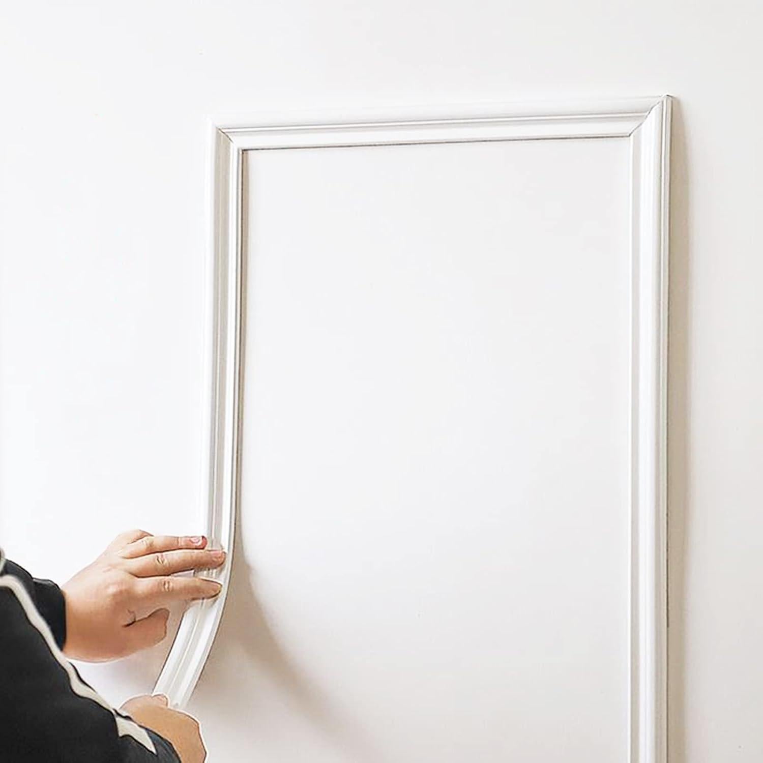 Moldura Autoadhesiva Flexible Gaahing 3.0m x 3.3cm Blanca