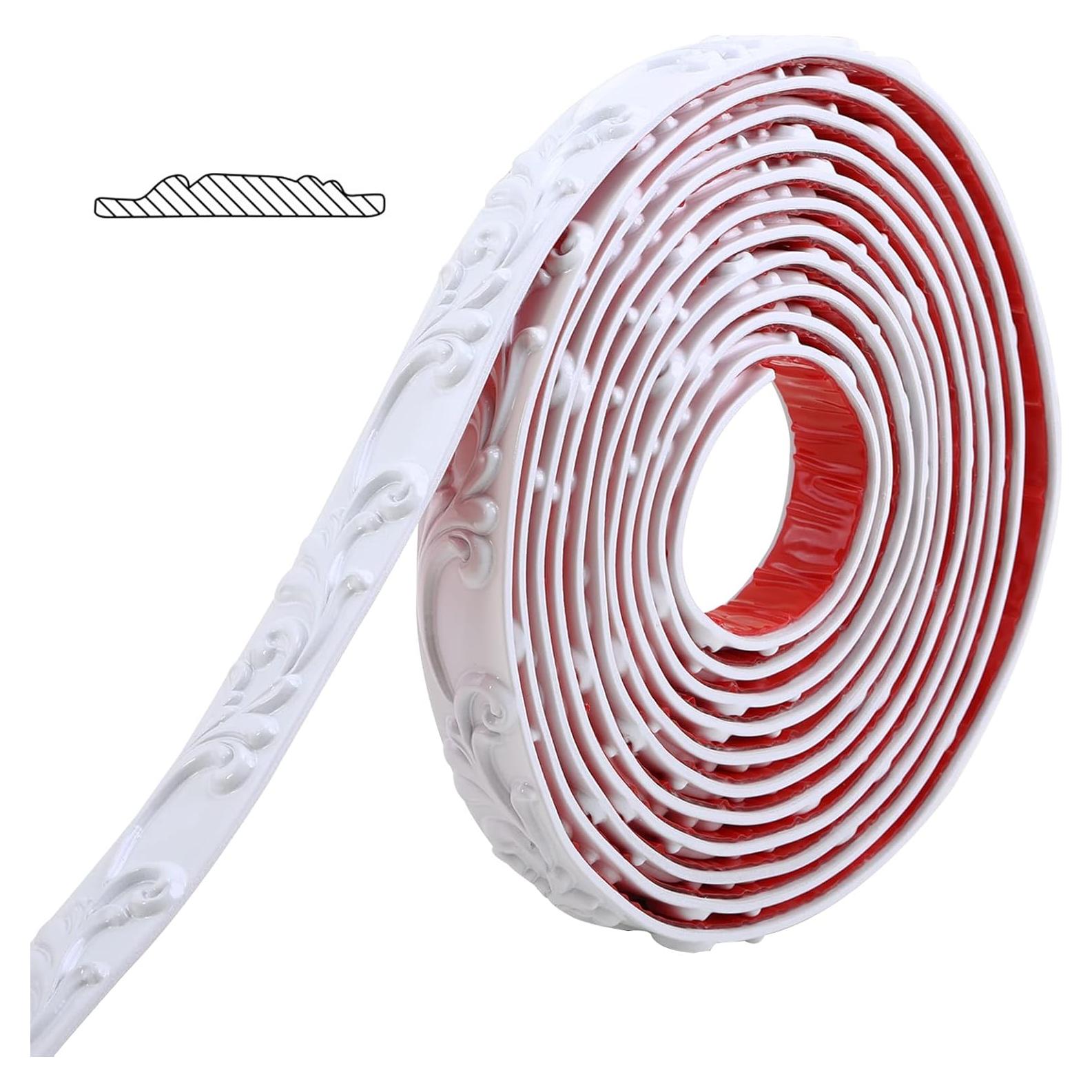 Moldura autoadhesiva Gaahing 5m x 2.54cm PVC impermeable