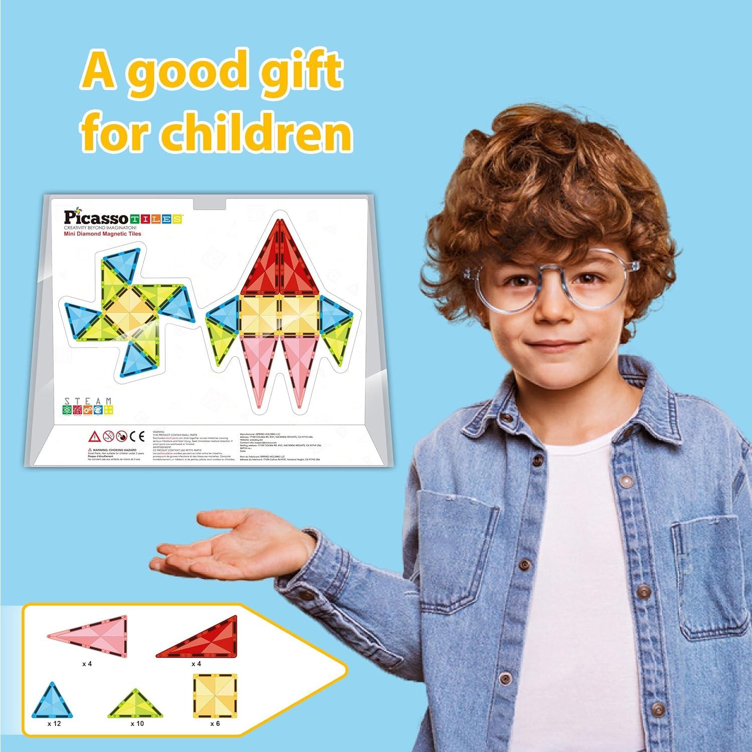 Bloques de Construcción Magnéticos PicassoTiles 36 Piezas Viaje