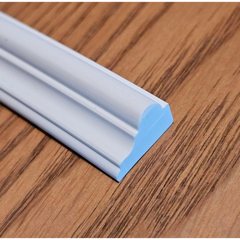 Moldura de Pared Autoadhesiva Maydos 1.5cm x 3m Blanca