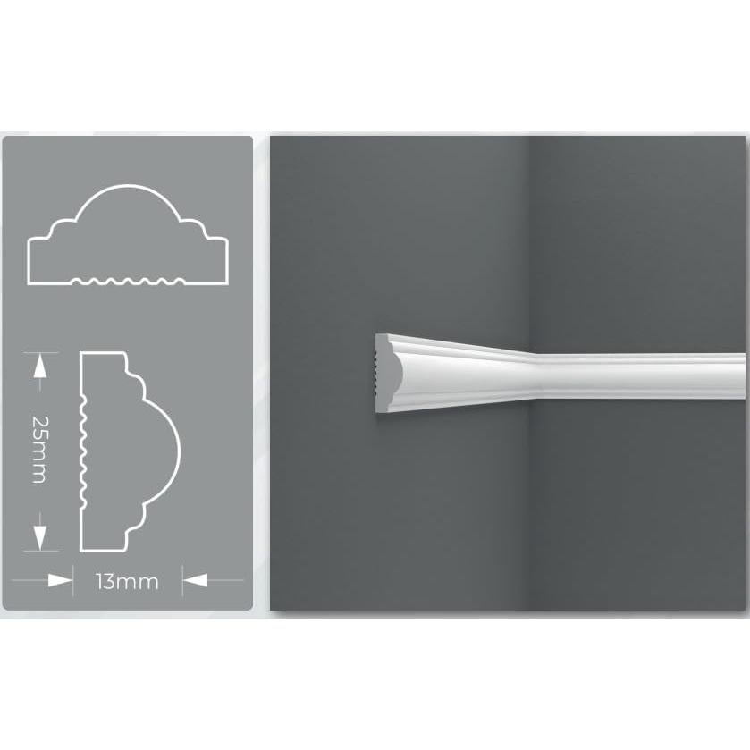 Kit de Molduras de Pared Birdeco 61x122 cm Resistente a Humedad