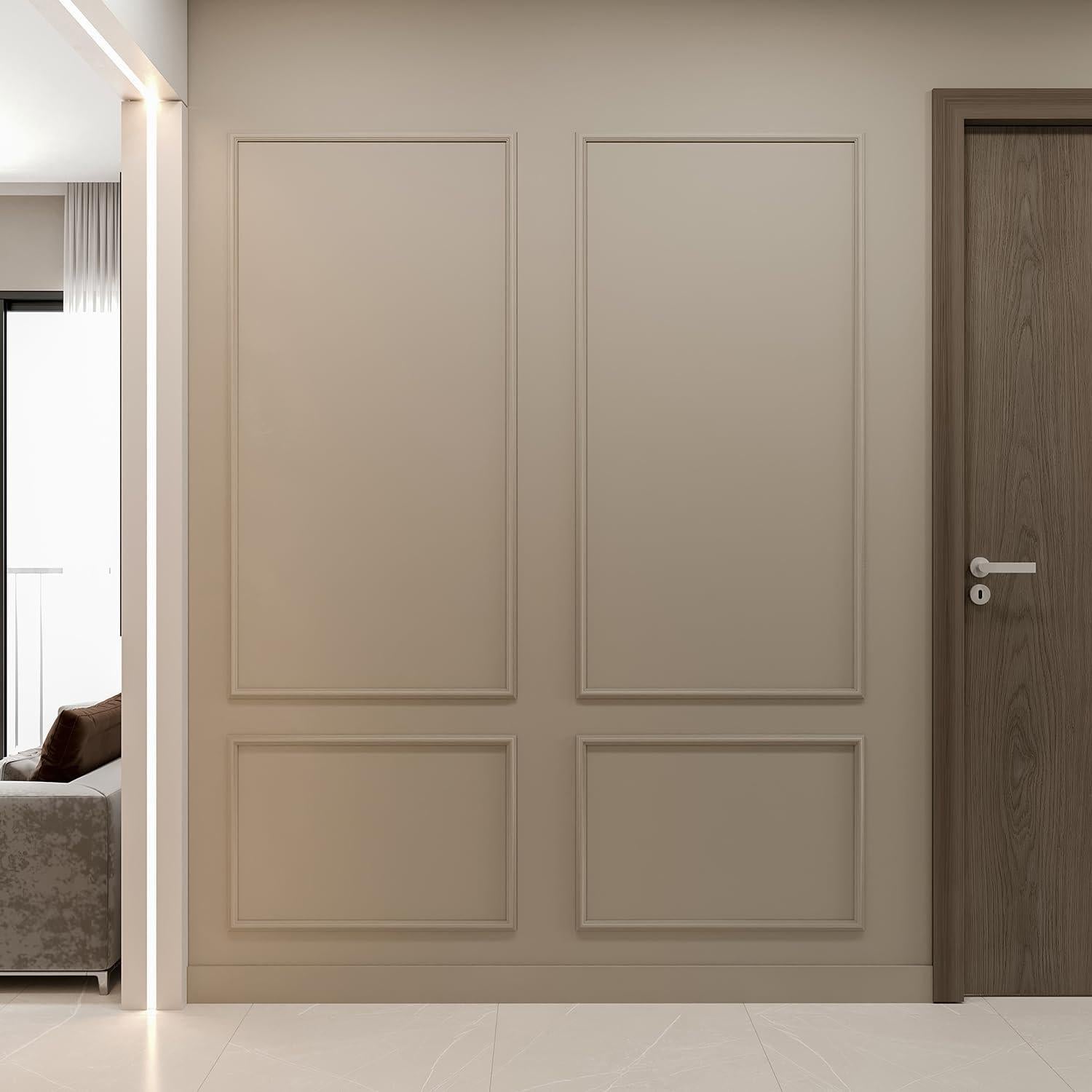 Kit de Molduras de Pared Birdeco 61x122 cm Resistente a Humedad