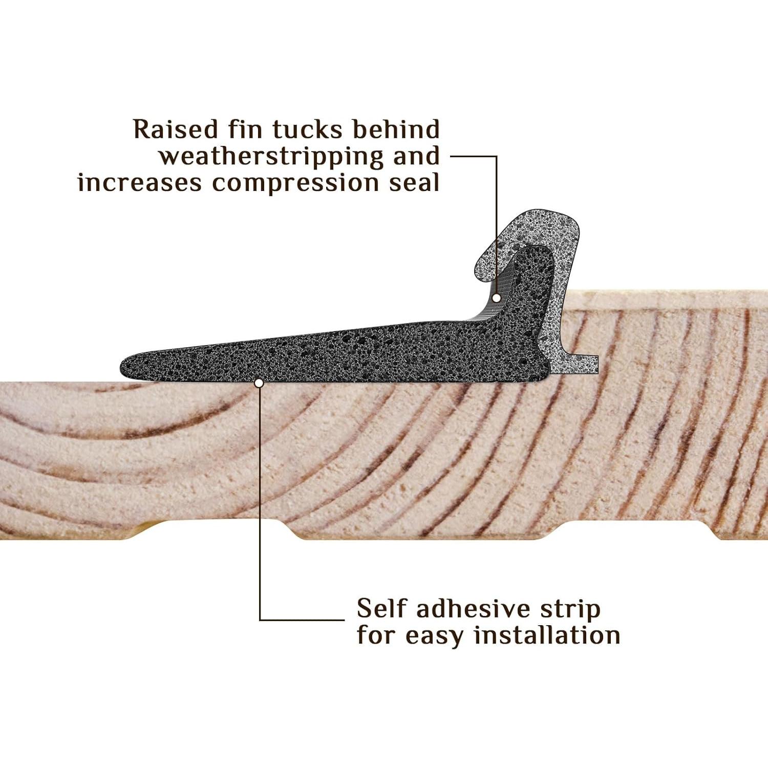Sellos de Esquina de Puerta Pangda - 25 Pcs Aislamiento Acústico