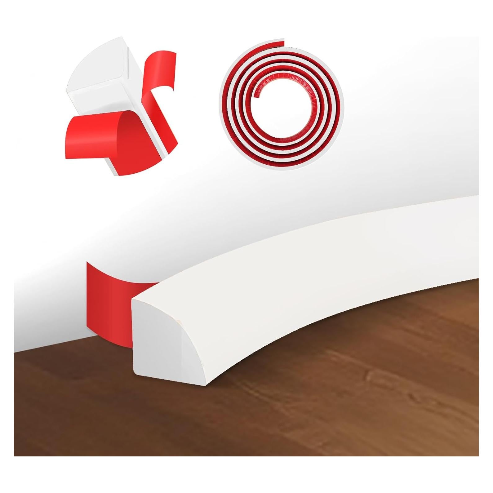 Moldura Cuarterona Flexible Langierspur 397.18 cm Blanca