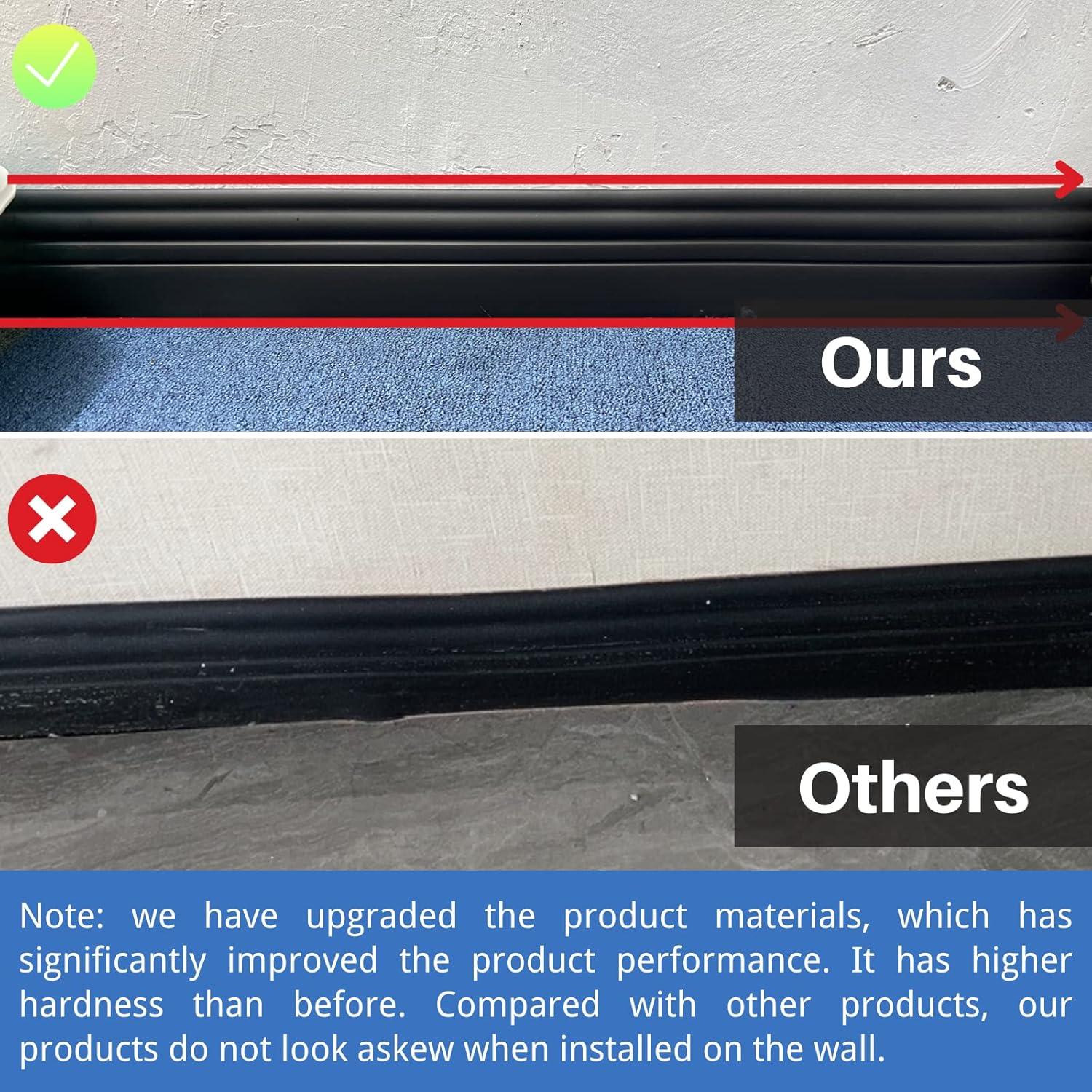 Moldura de Zócalo Flexible COUKIU 10.16 cm x 3.05 m Blanca