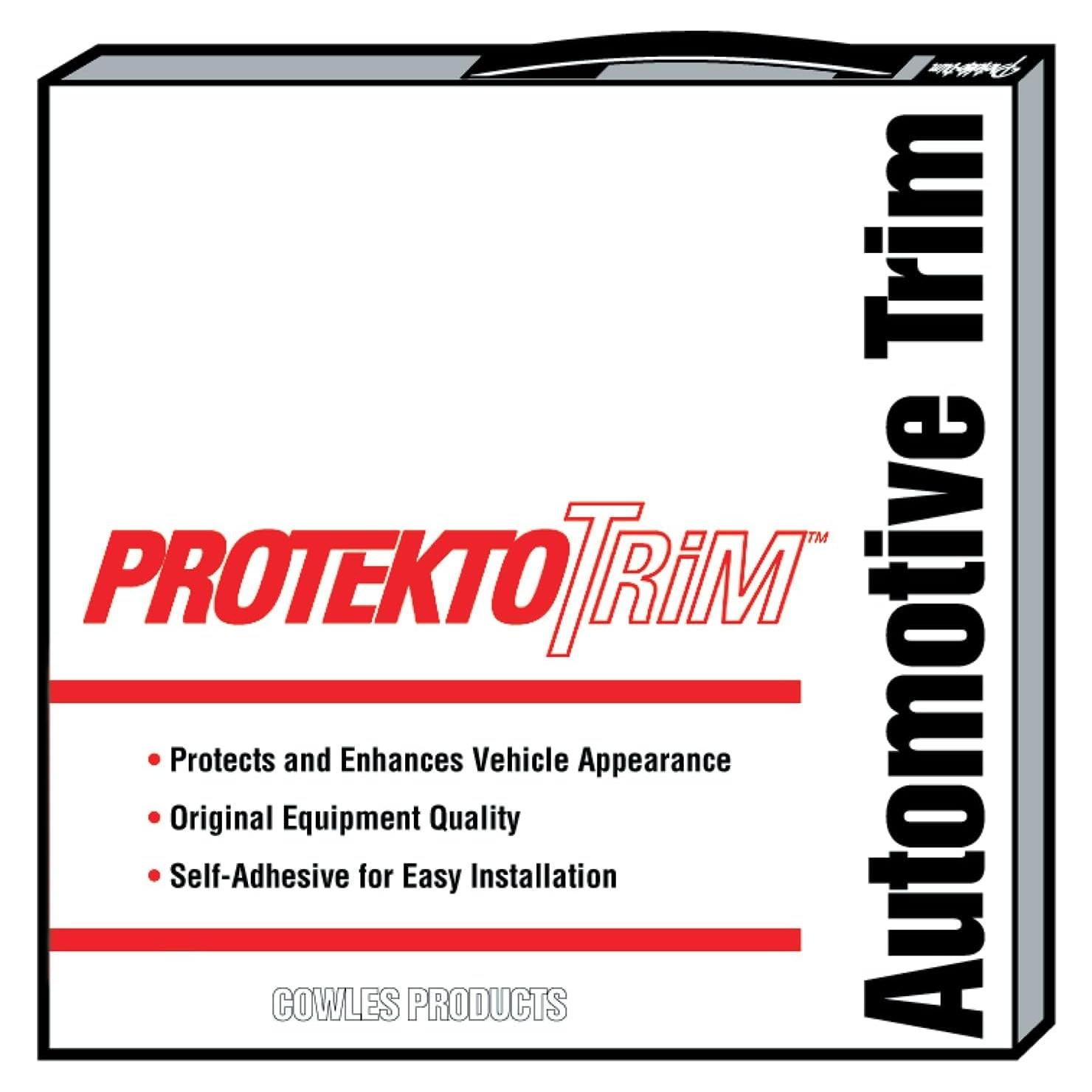 Moldura Lateral Flexible Cowles 24 Pies Negro Mate PVC 1"