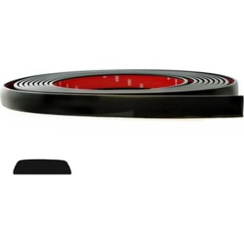 Moldura Lateral Flexible Cowles 24 Pies Negro Mate PVC 1"