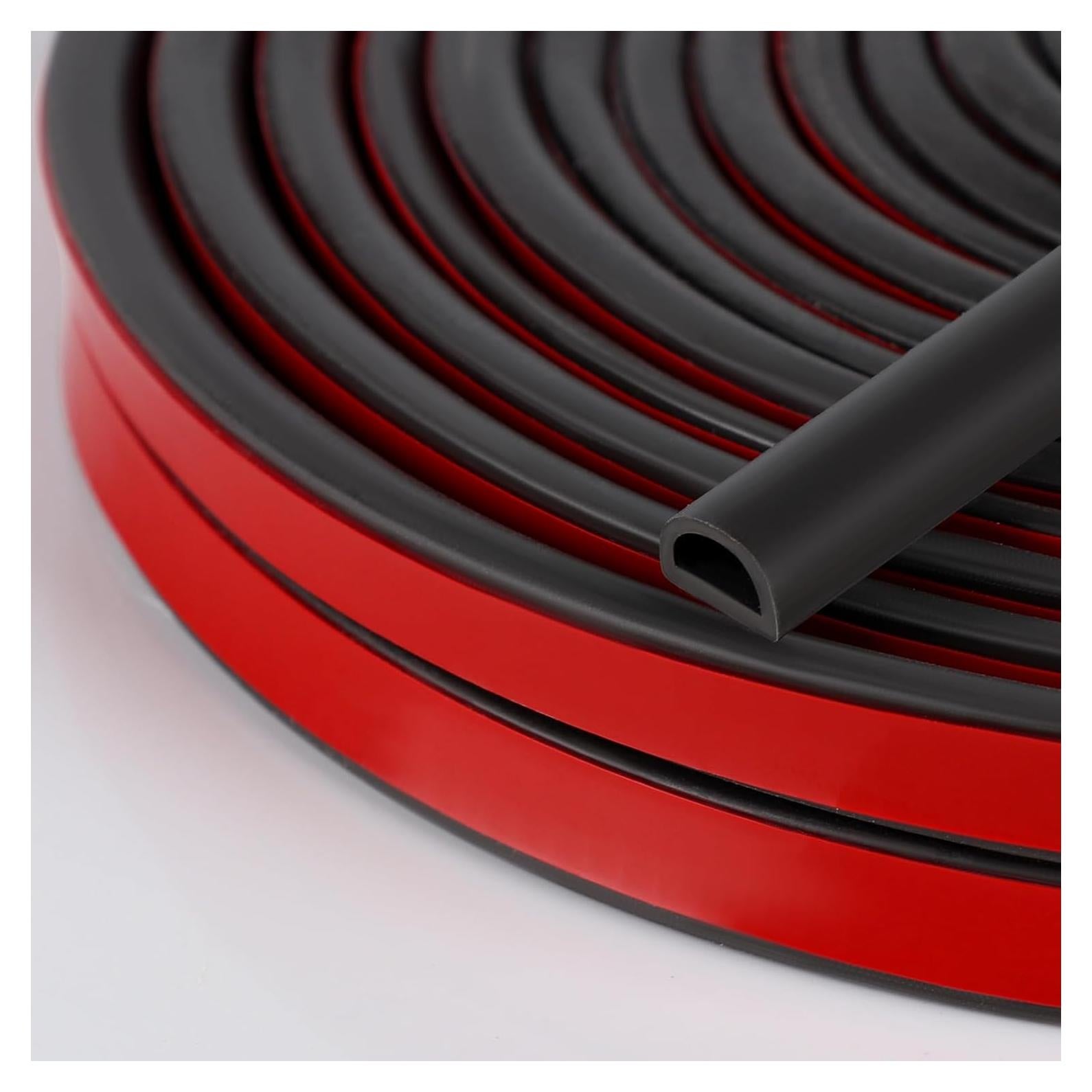 Sellado de Puerta de Silicona Neyway 6.1m Autoadhesivo Negro