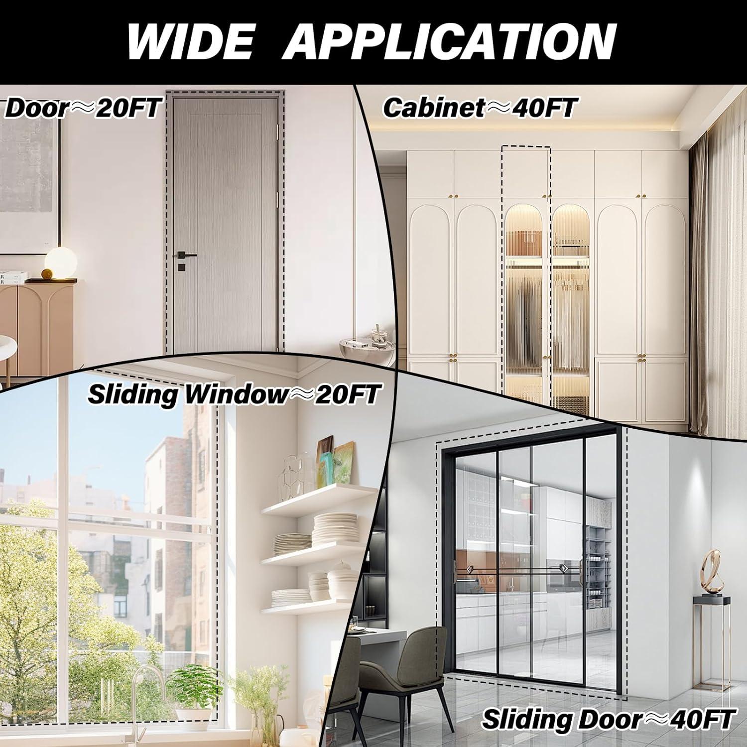 Sellado de Puerta de Silicona Neyway 6.1m Autoadhesivo Negro