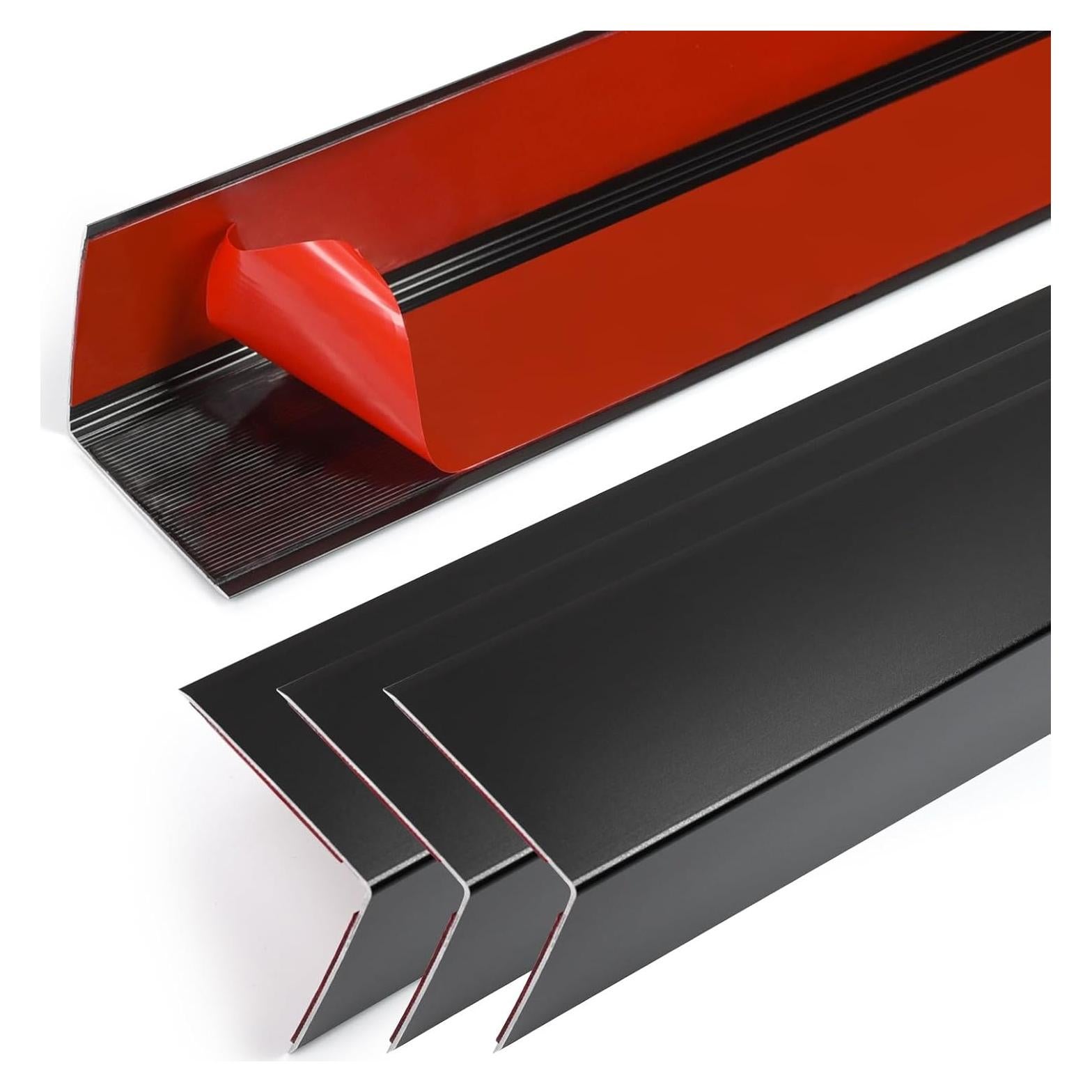 4 Protectores de Esquinas de Aluminio Jiekayi 114.3 cm Negro