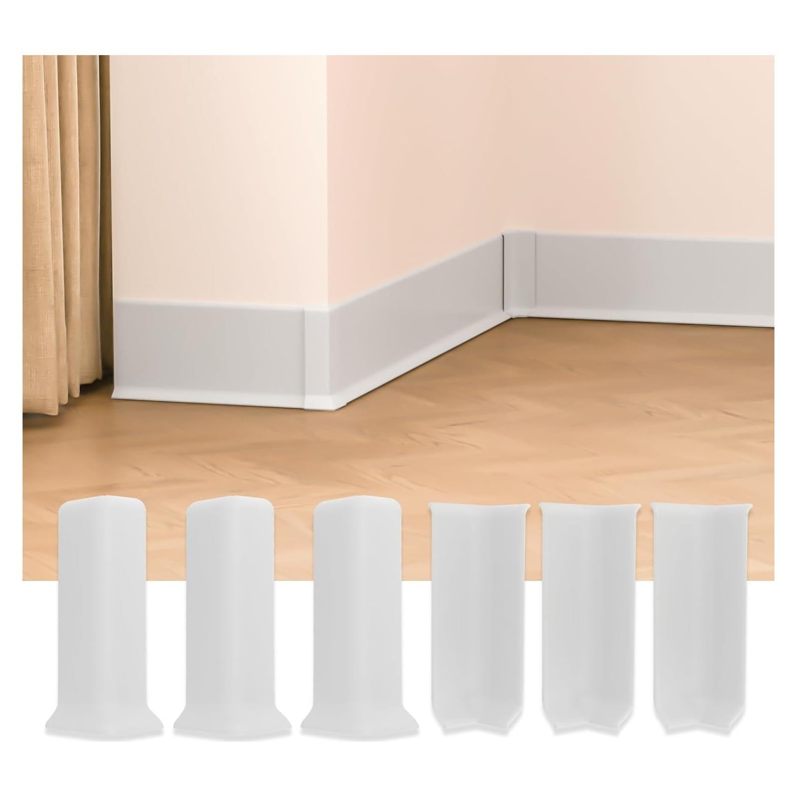 Bloques de Esquina Autoadhesivos GAMZAU 10cm Blancos - 6 Piezas