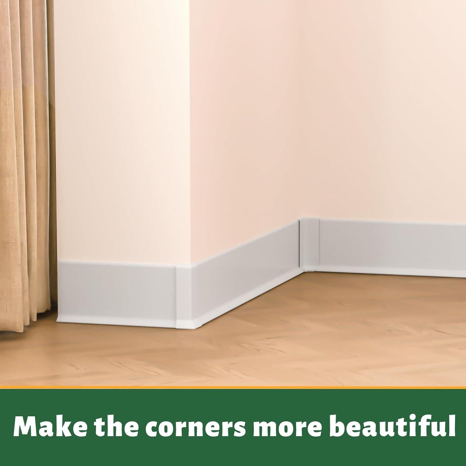 Bloques de Esquina Autoadhesivos GAMZAU 10cm Blancos - 6 Piezas