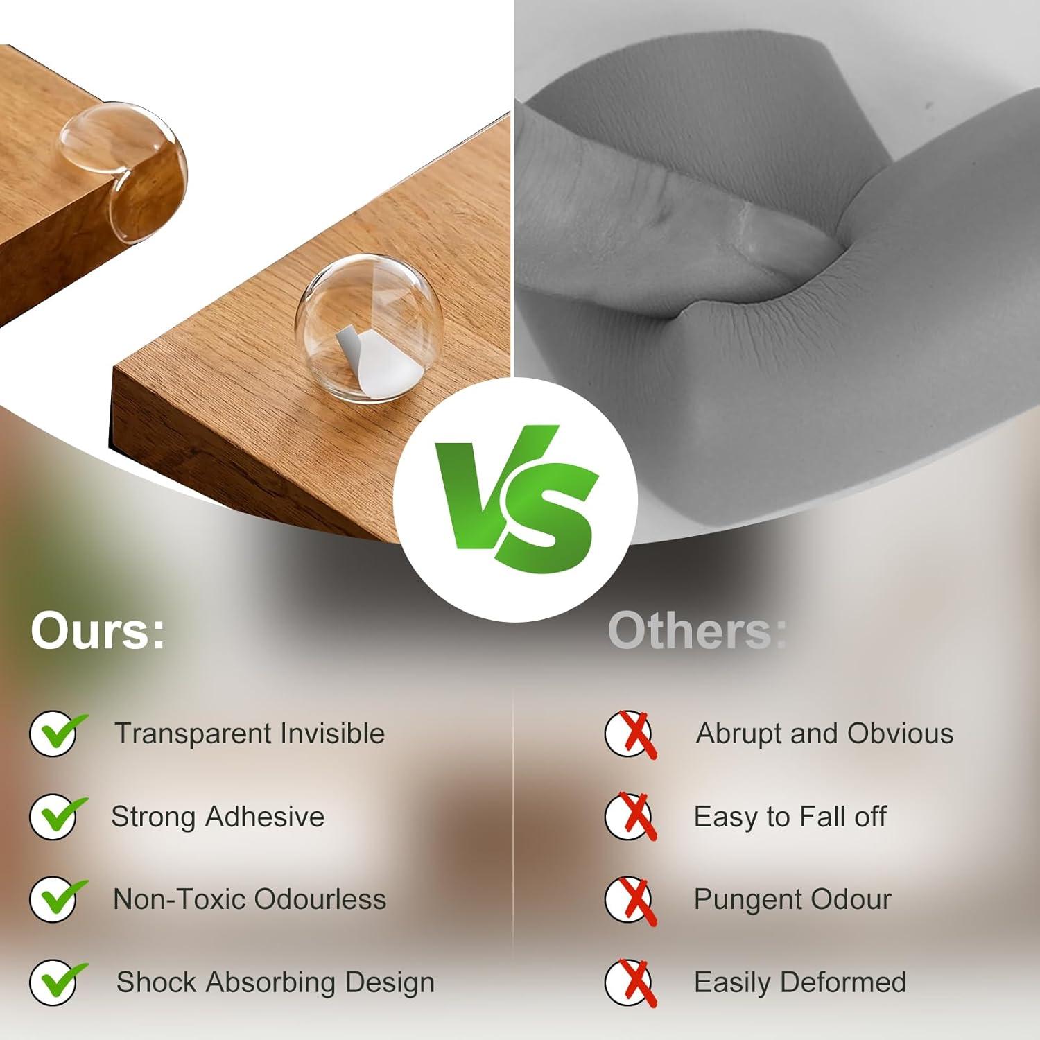 36 Protectores de Esquinas Transparentes Osareny para Bebés