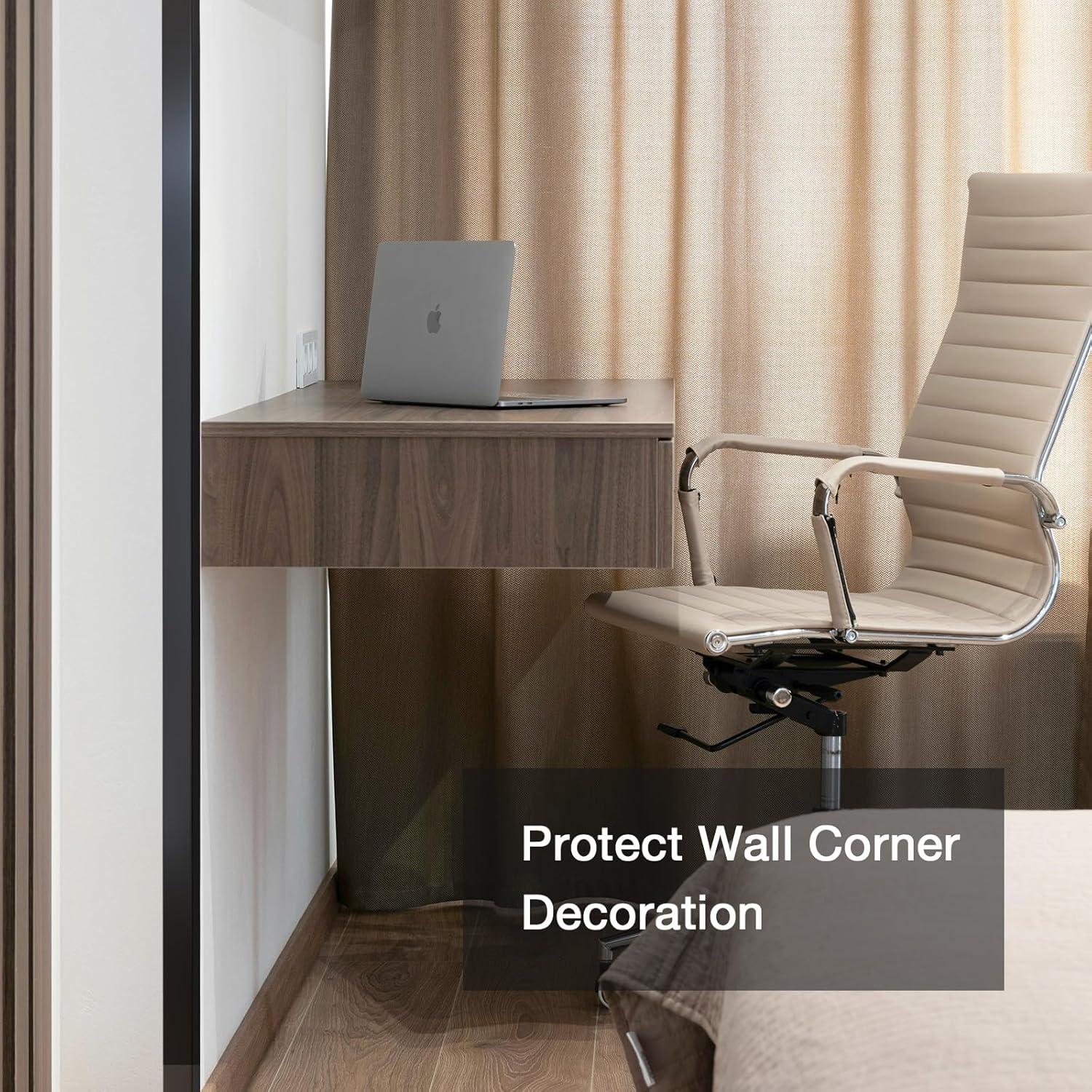 Protectores de Esquinas NeatiEase de Aluminio Negro 1.22m 2pcs