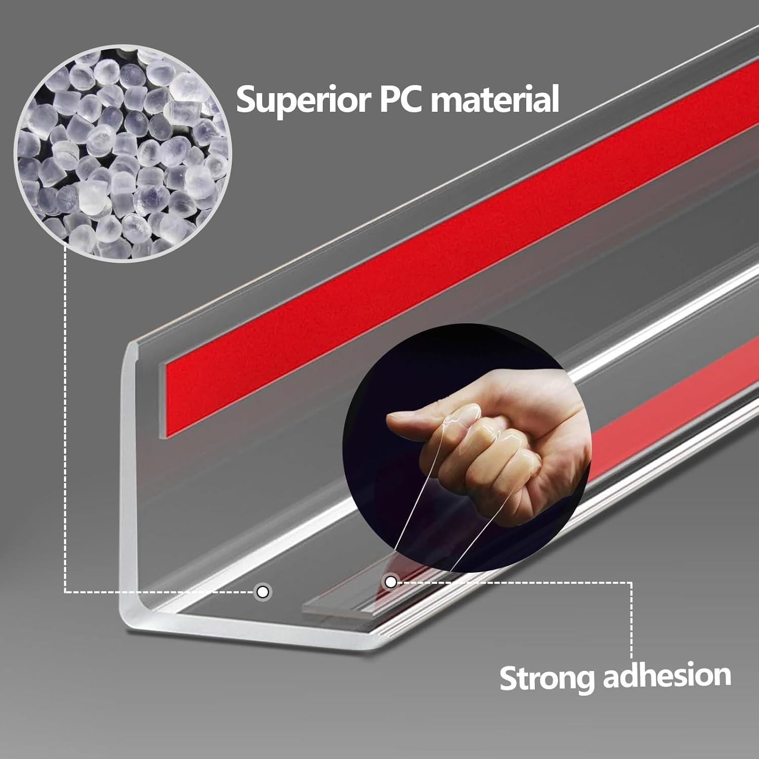 Protectores de Esquinas Transparentes Awvob 80cm - 4 Piezas