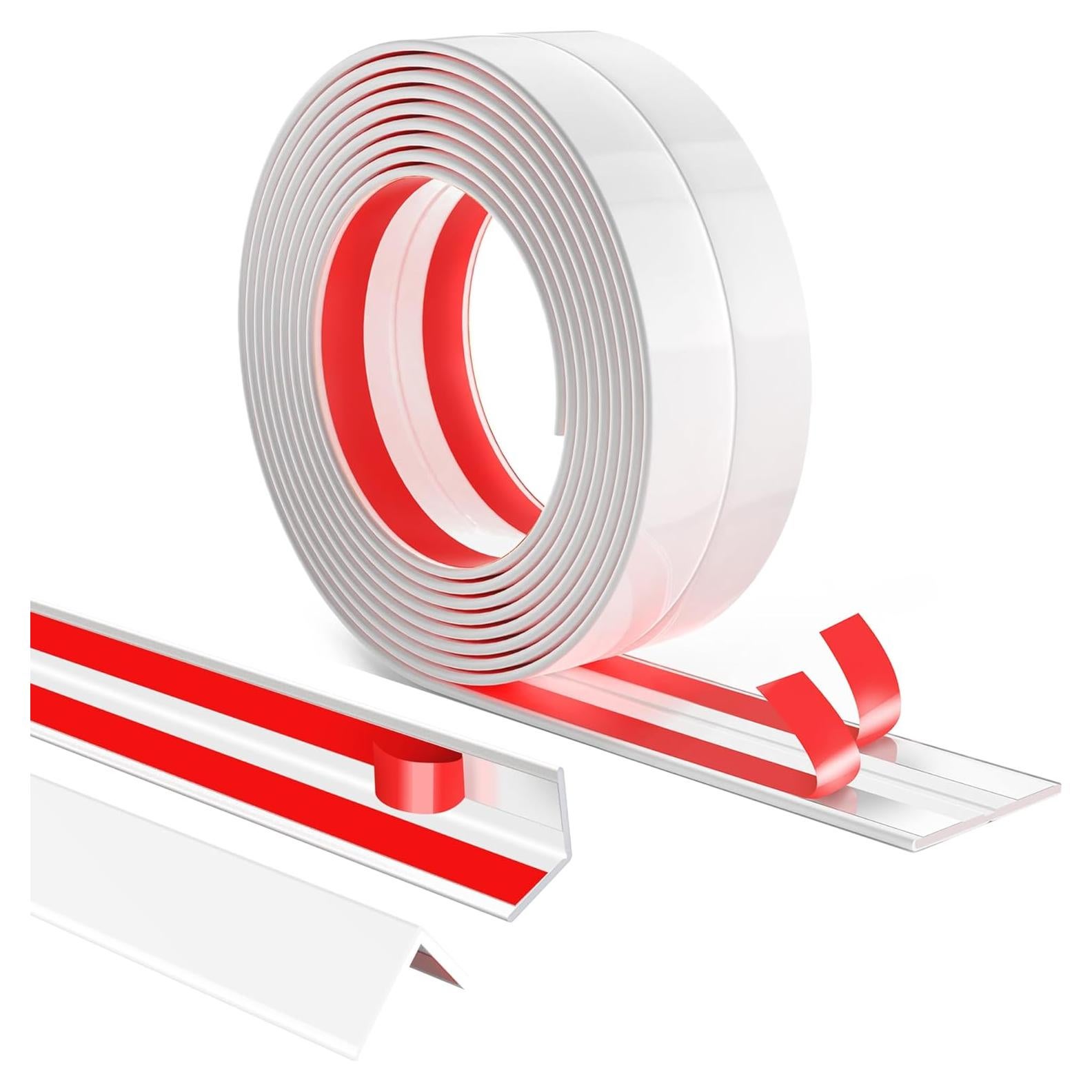 Protector de Esquinas de Pared Autoadhesivo Mavionor 4.06cm x 6.1m Blanco