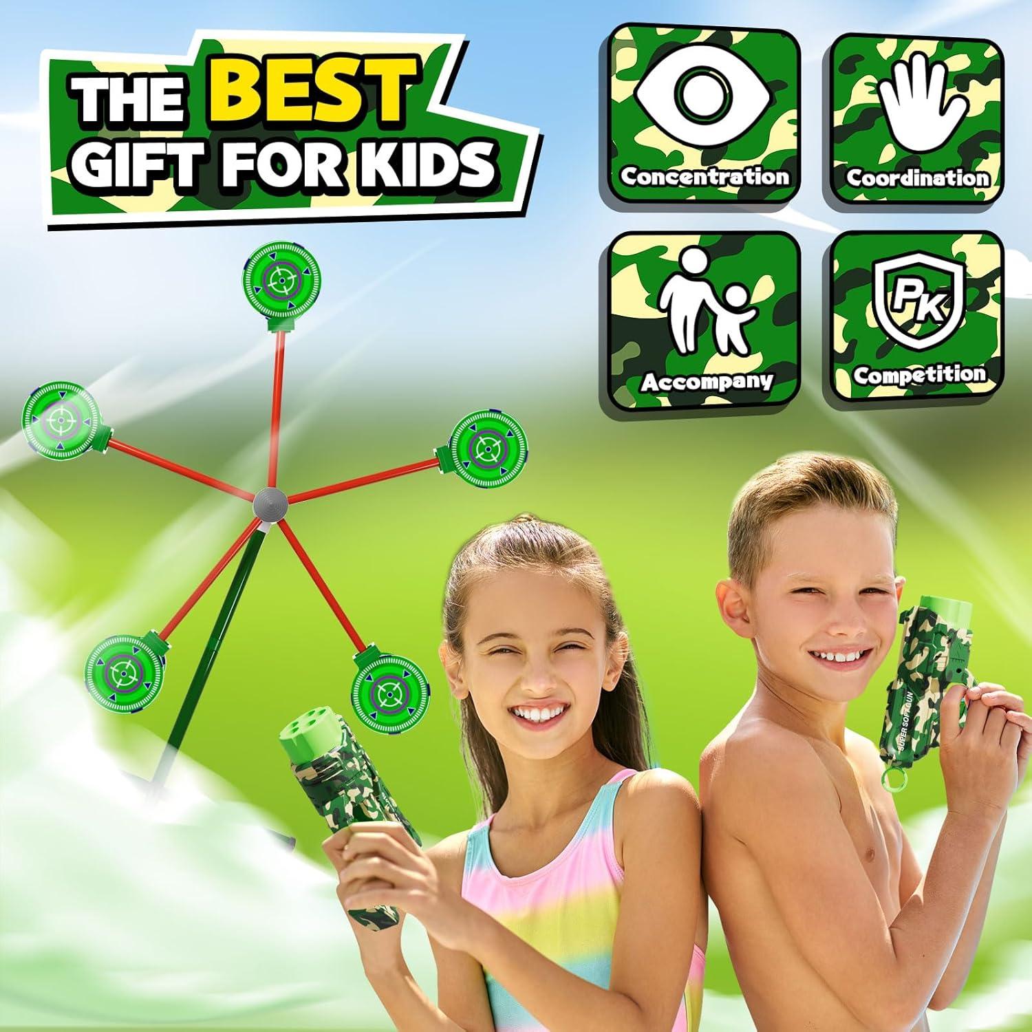 Juguete de Tiro HLDYA con Objetivo Giratorio y 20 Dardos