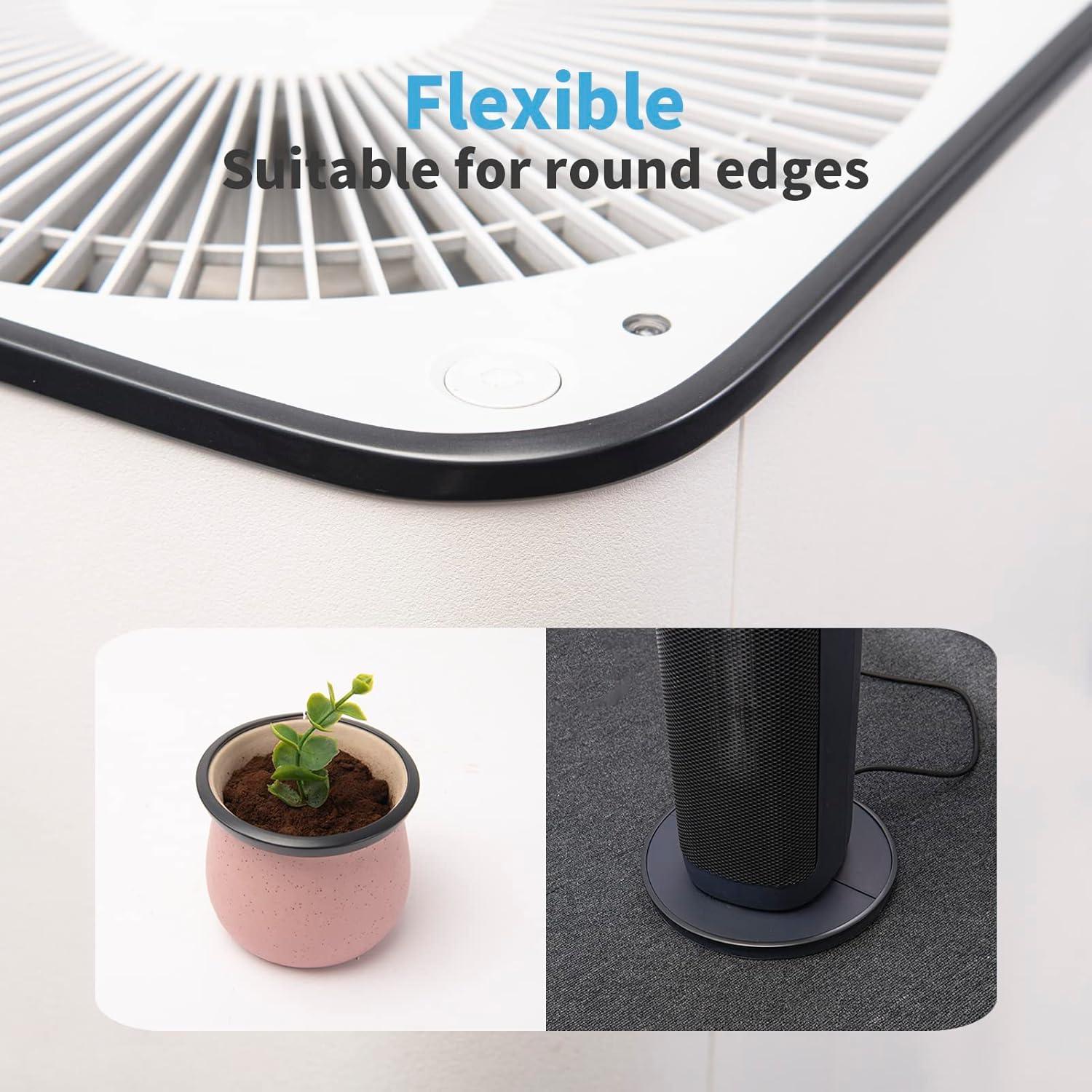 Moldura de Esquina Autoadhesiva Art3d 6.1m Vinilo Negro