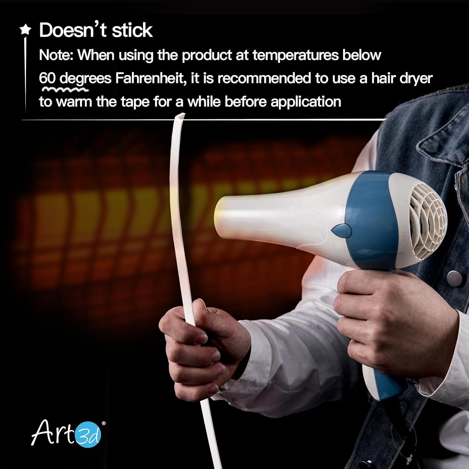 Moldura de Esquina Autoadhesiva Art3d 6.1m Vinilo Negro