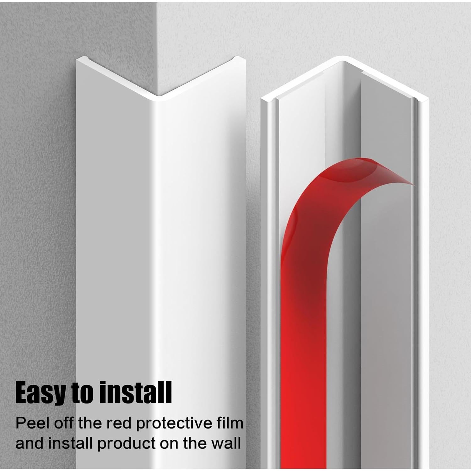 Protector de Esquinas de Pared Frychee 2.5x90cm Blanco PVC