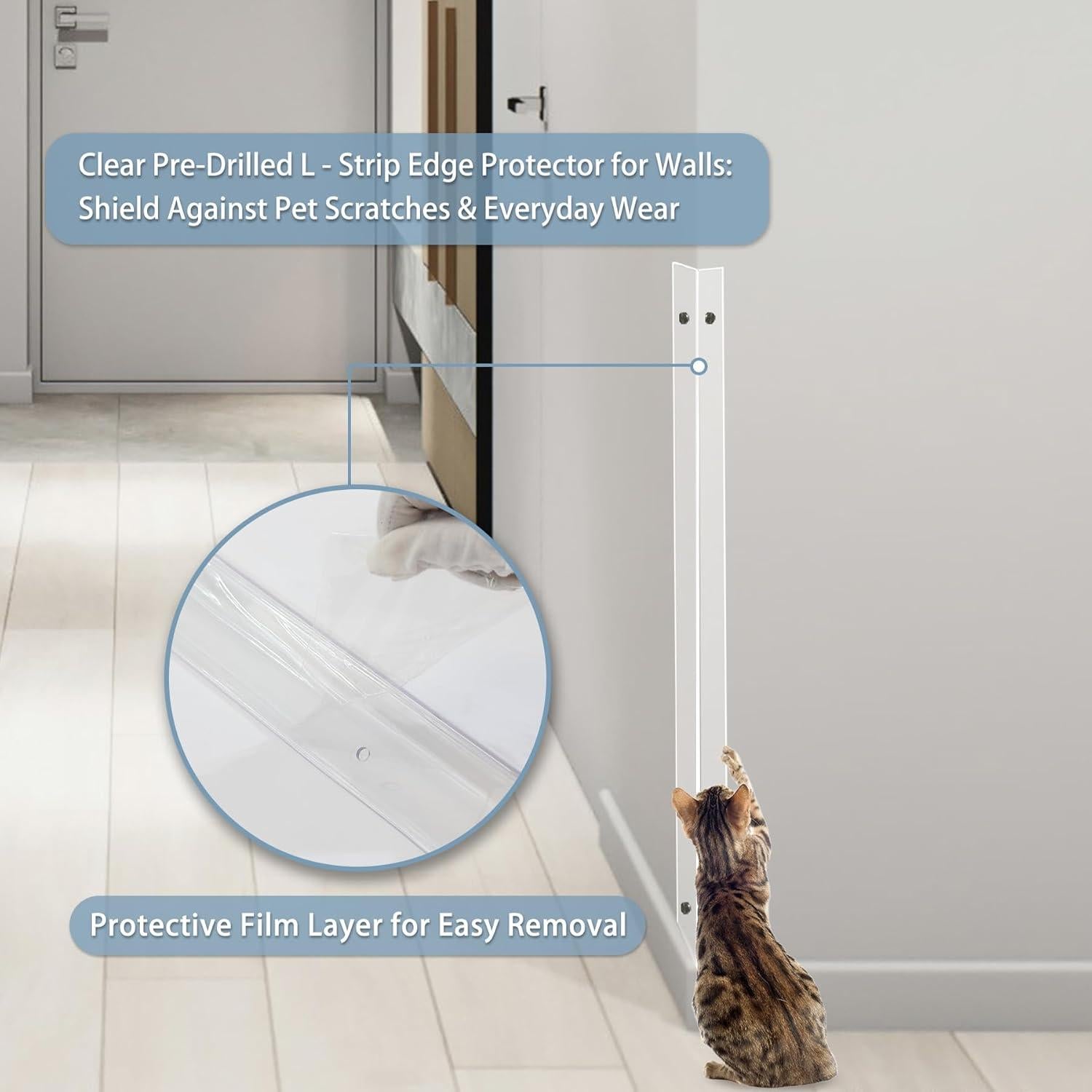 Protectores de Esquinas Taaizau 90cm x 5cm 2pcs Transparentes