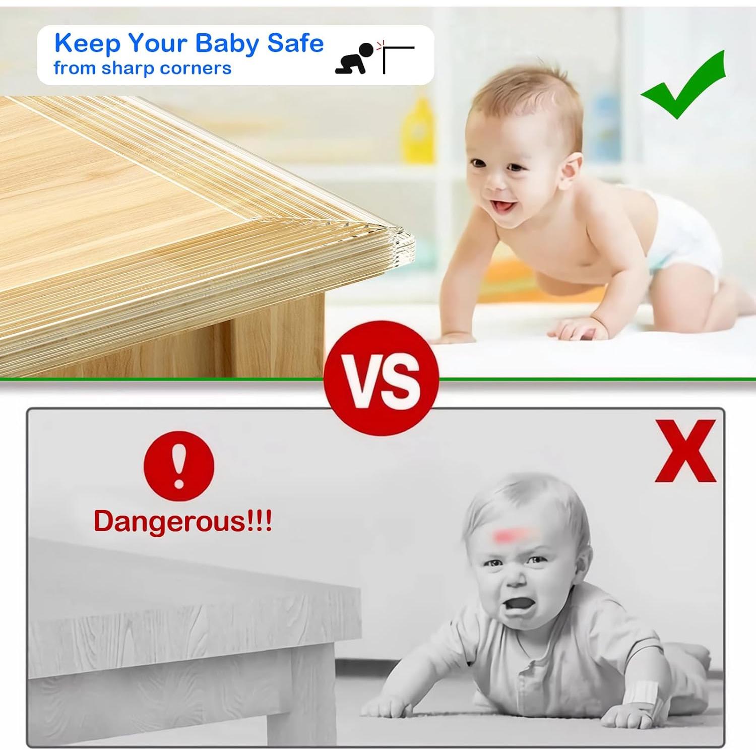 Protector de Esquinas para Bebés MOYONTE 2m Transparente Silicona