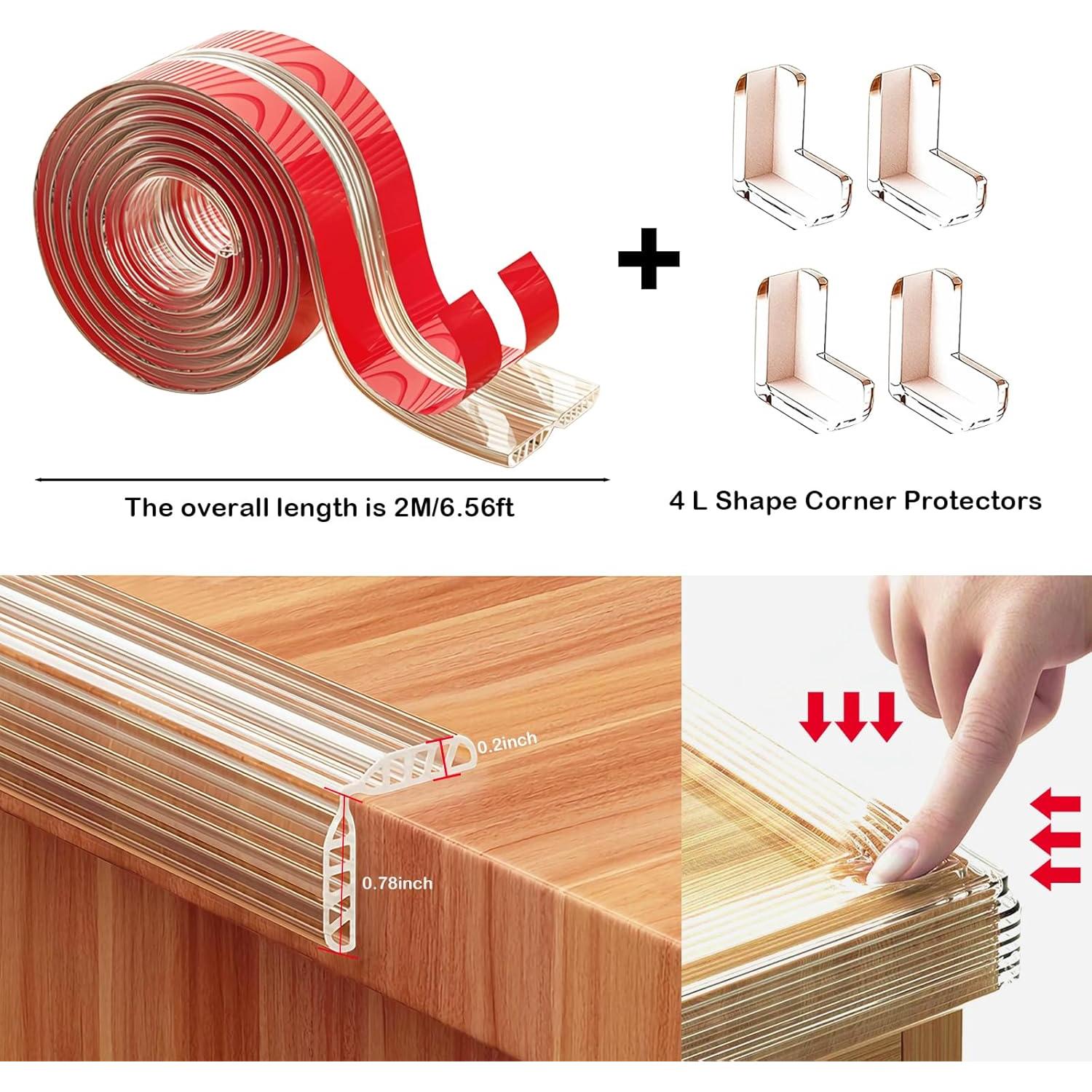 Protector de Esquinas para Bebés MOYONTE 2m Transparente Silicona