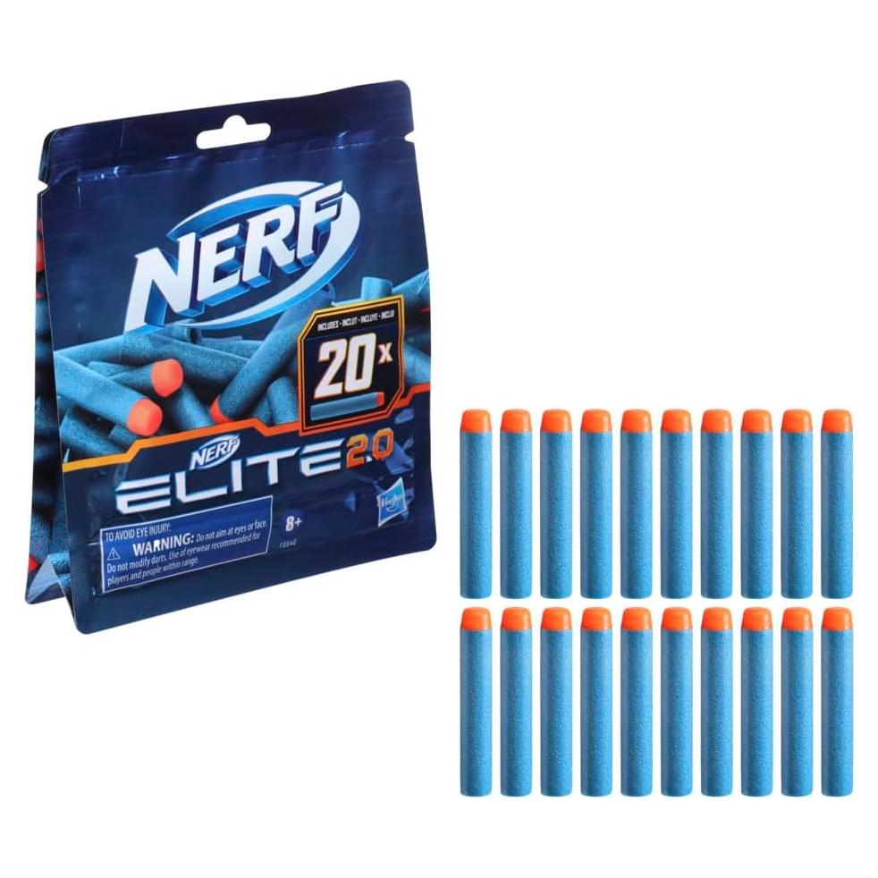 Paquete de recarga Nerf Elite 2.0 con 20 dardos de espuma