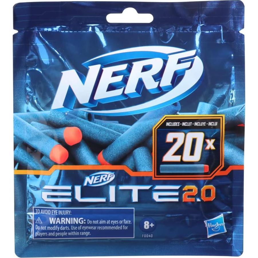 Paquete de recarga Nerf Elite 2.0 con 20 dardos de espuma