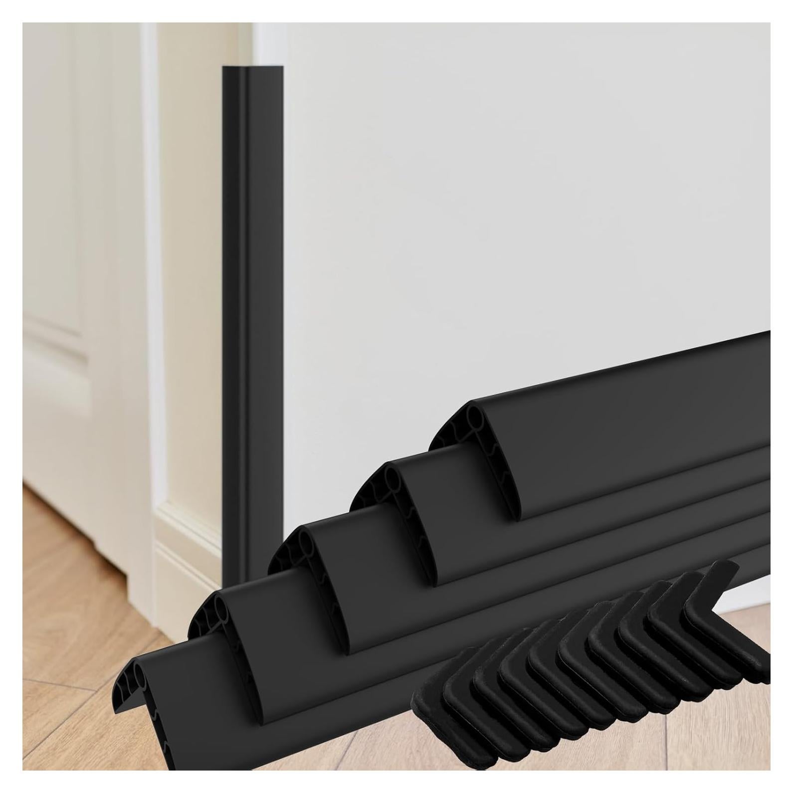 Protector de Esquinas de Pared TONGMO 91.44 cm Negro Paquete de 5