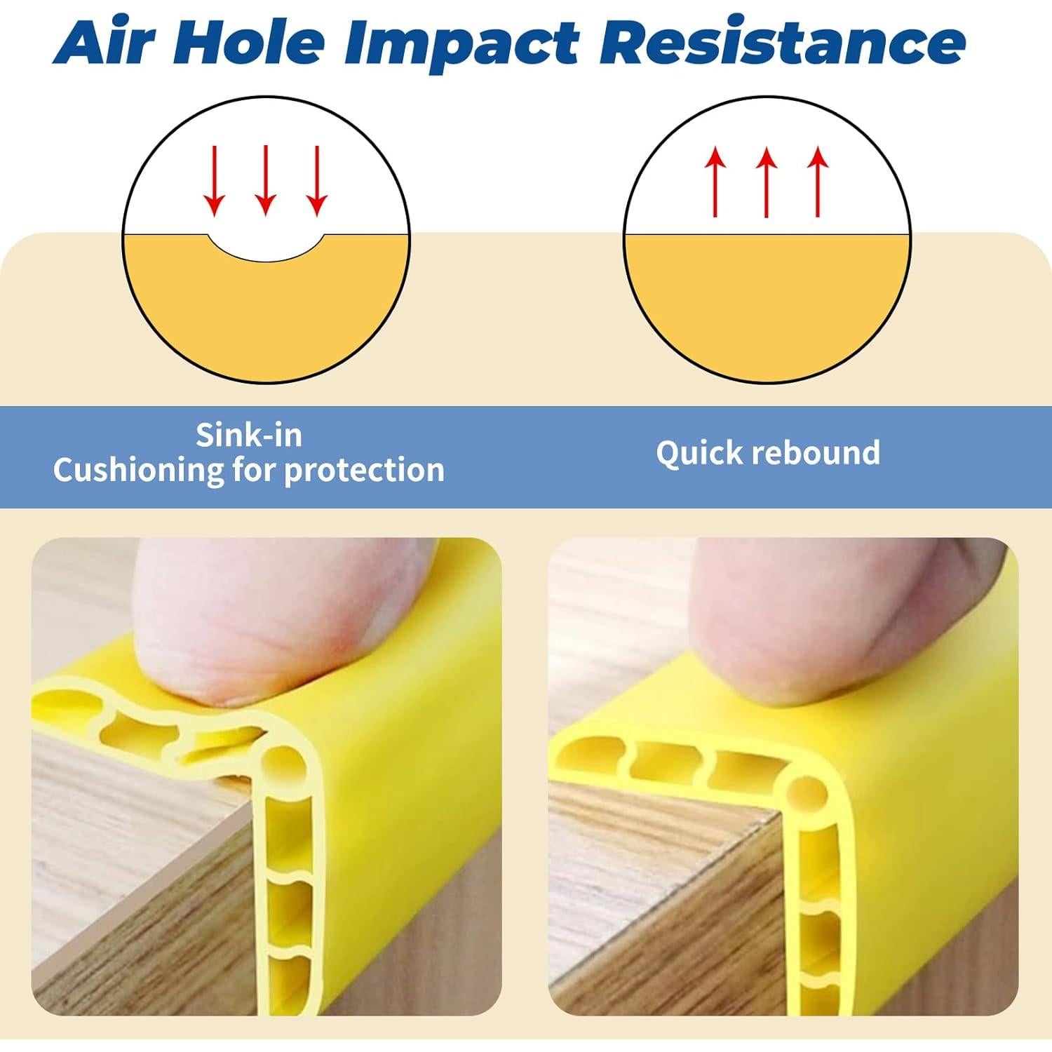 Protector de Esquinas de Pared TONGMO 91.44 cm Negro Paquete de 5