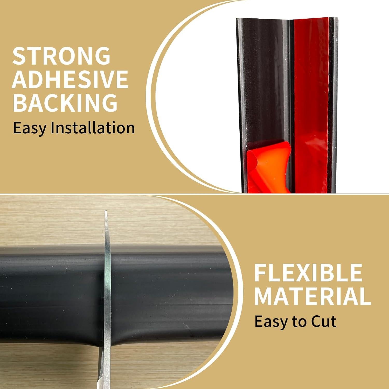 Protector de Esquinas de Pared TONGMO 91.44 cm Negro Paquete de 5