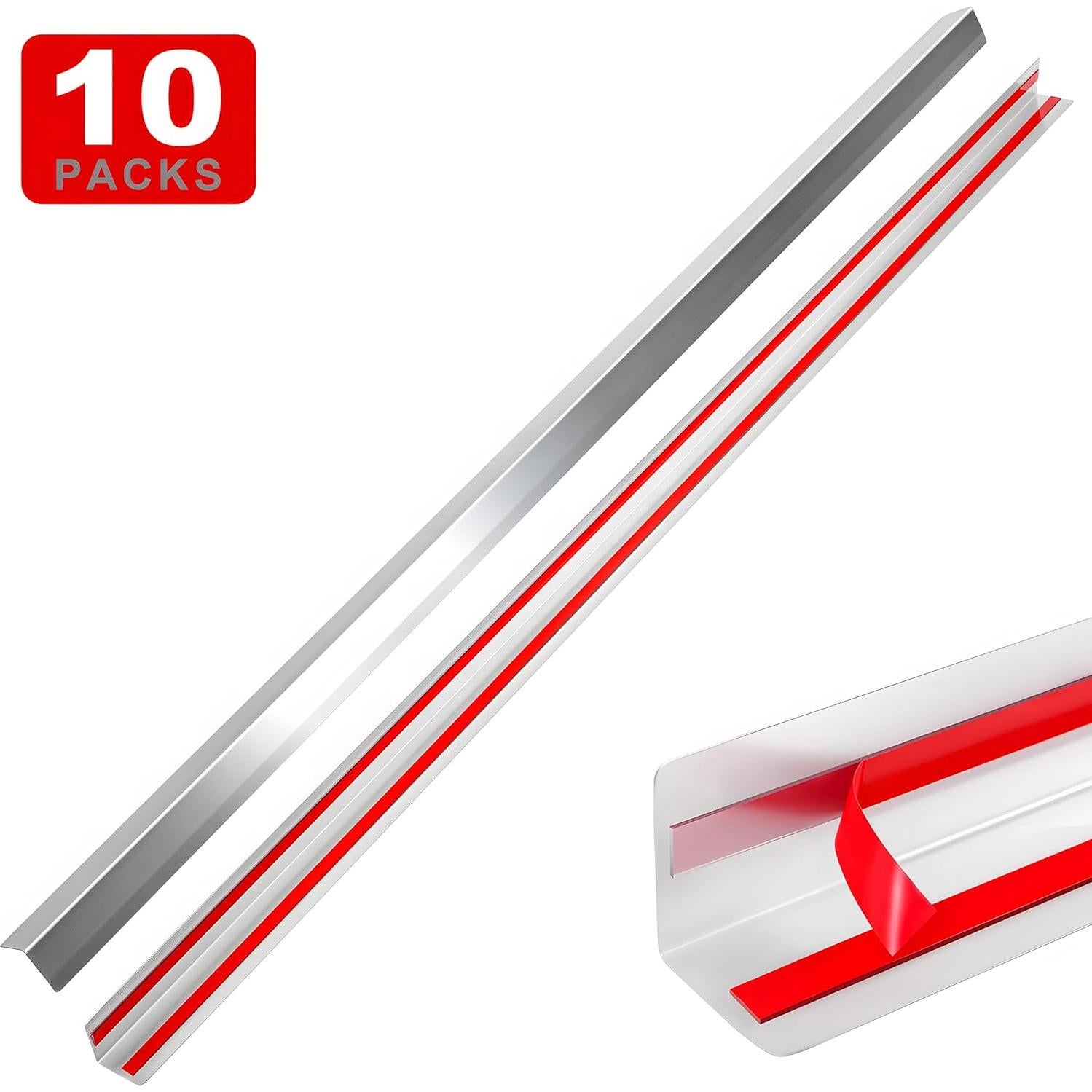 Protectores de Esquinas de Pared Besino Acero Inoxidable 10 Pzas