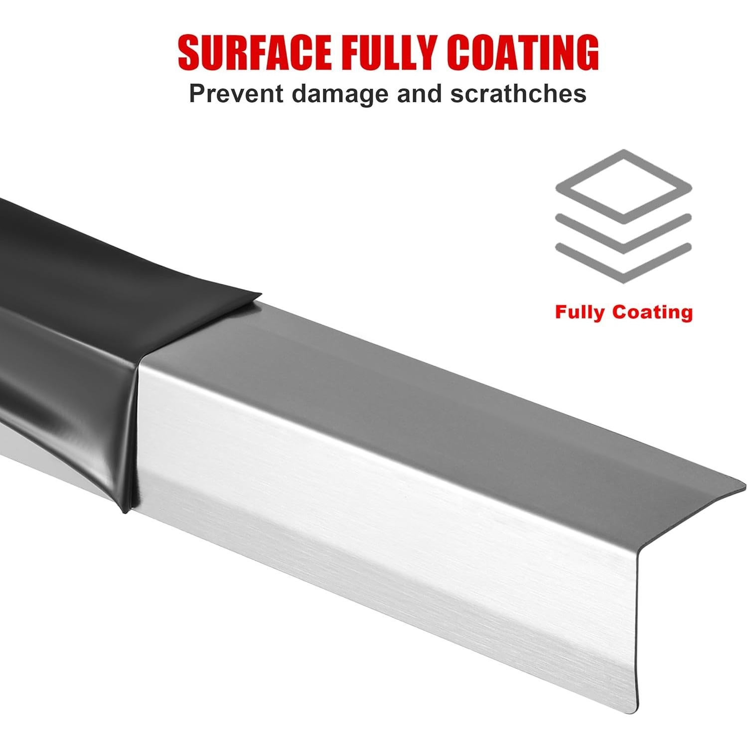 Protectores de Esquinas de Pared Besino Acero Inoxidable 10 Pzas