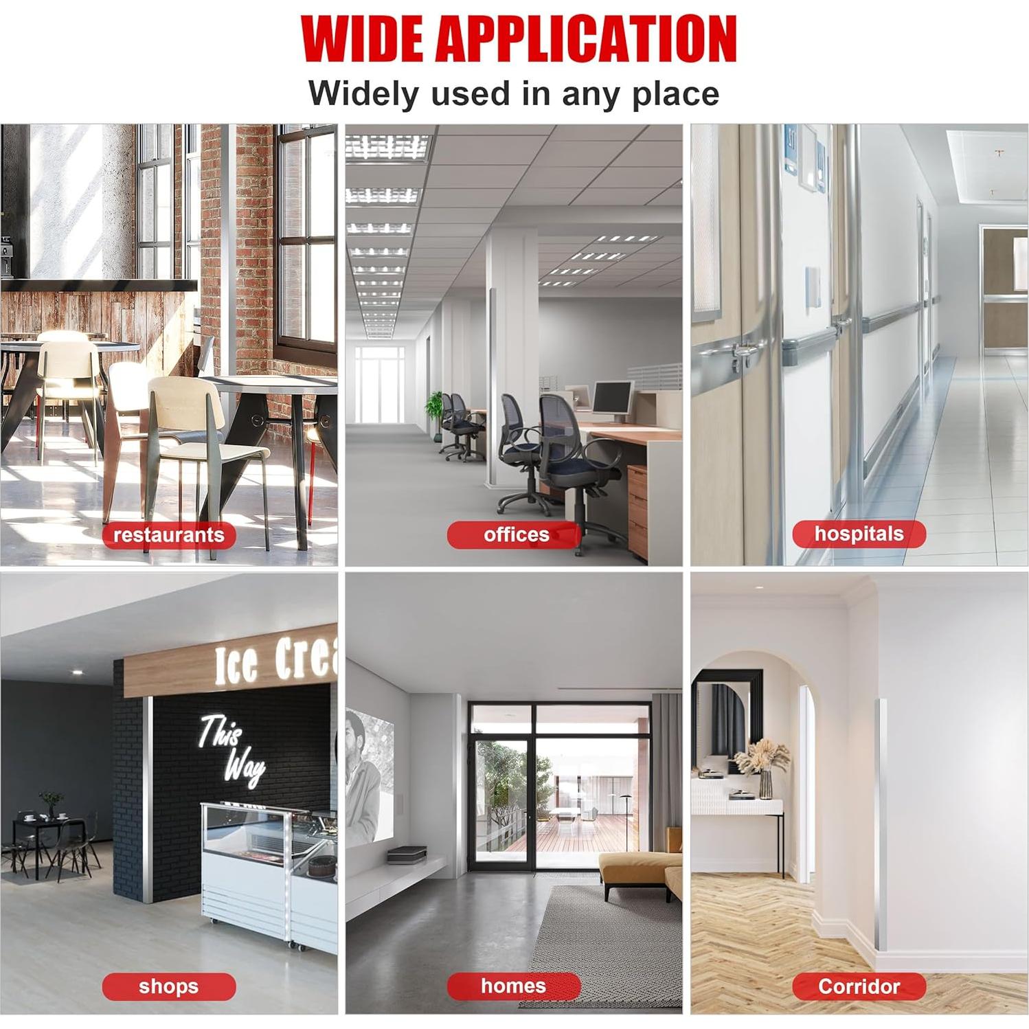 Protectores de Esquinas de Pared Besino Acero Inoxidable 10 Pzas