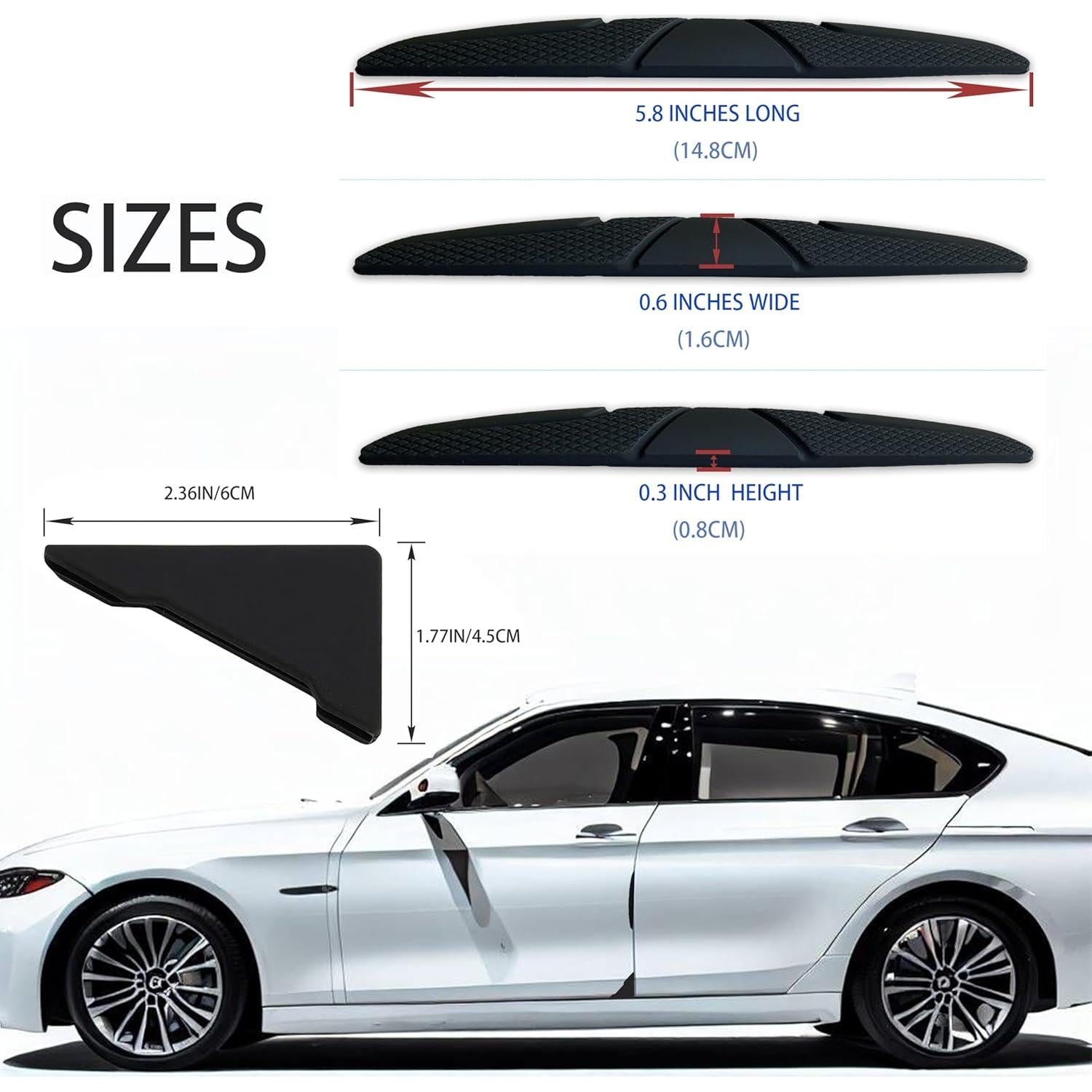 Protectores de Bordes de Puertas de Coche Hosawtek - 4 Piezas
