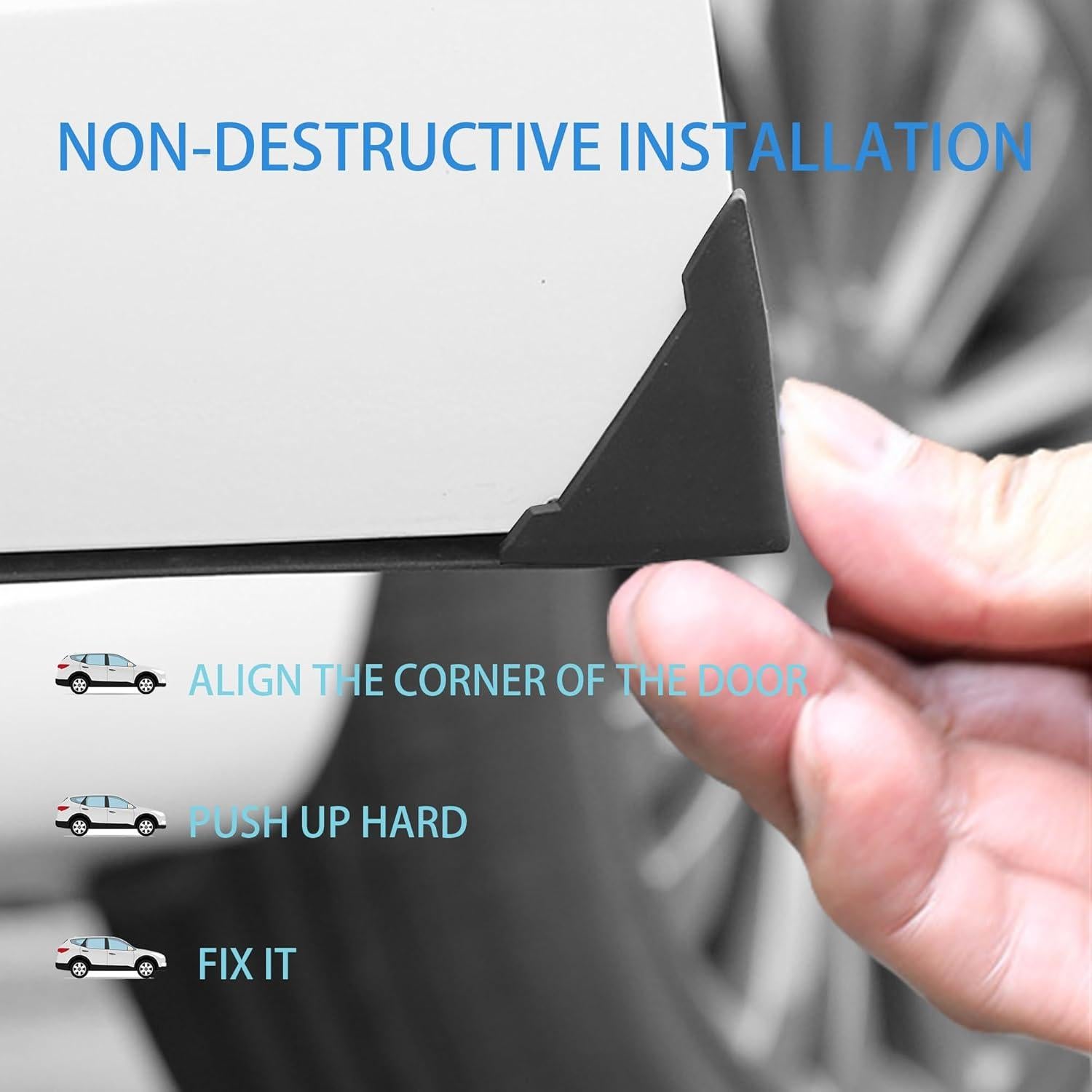 Protectores de Bordes de Puertas de Coche Hosawtek - 4 Piezas