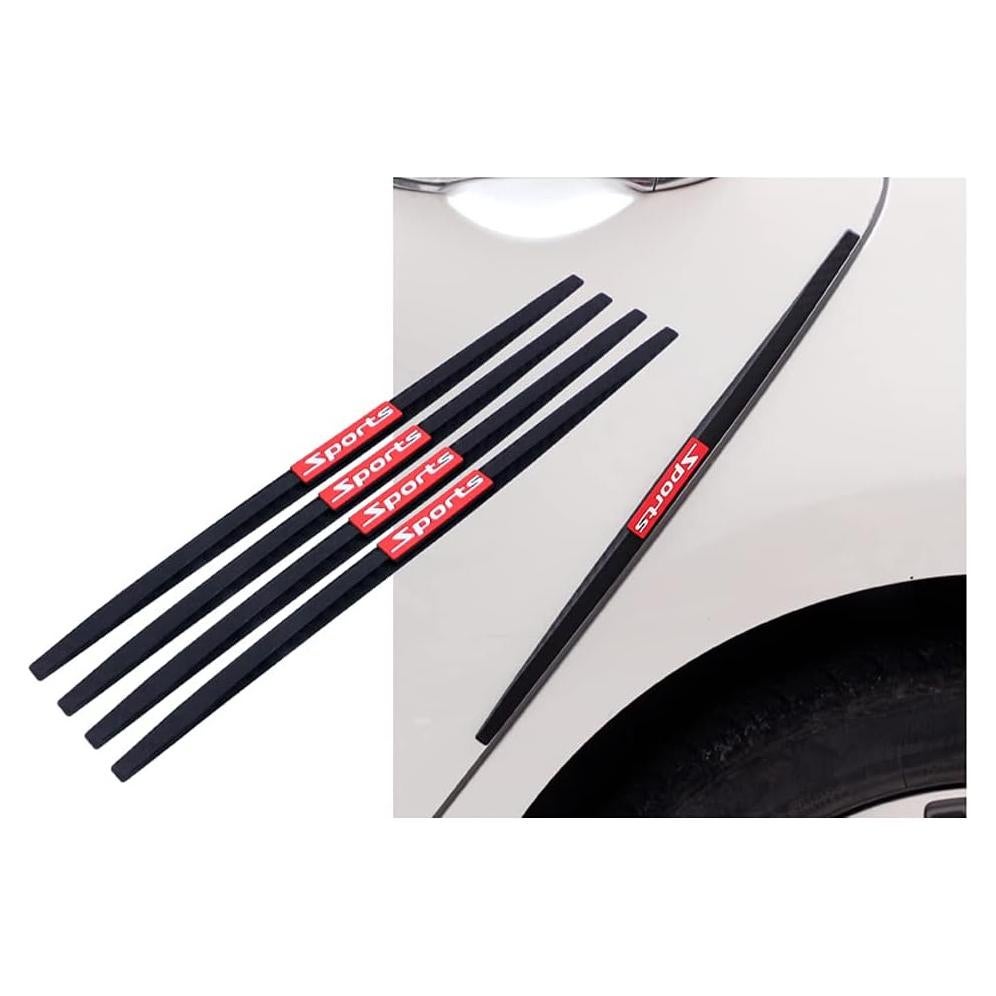 Protector de Puerta de Coche Akexermu 4PCS Silicona Negro