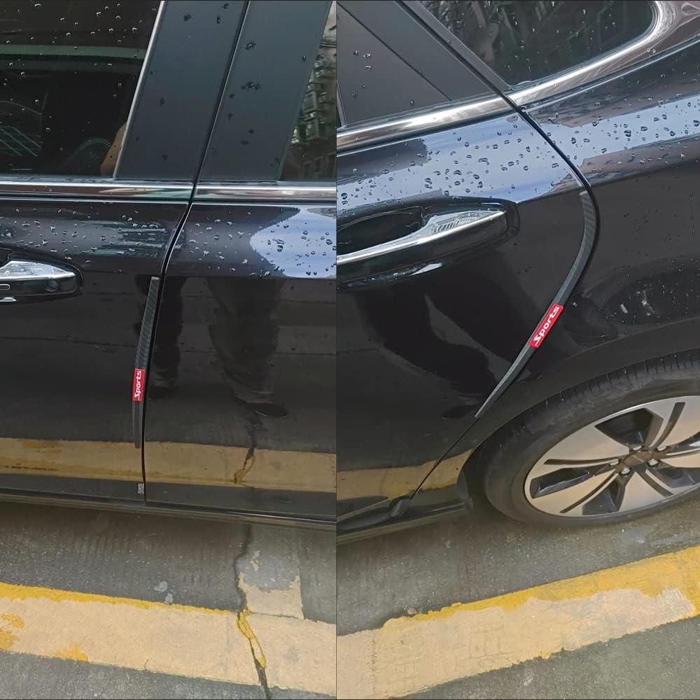 Protector de Puerta de Coche Akexermu 4PCS Silicona Negro