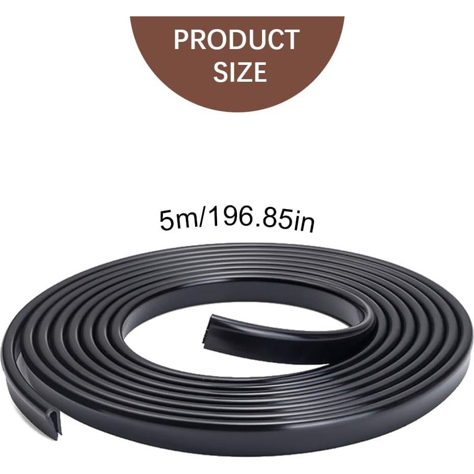 Protector de Bisel de Goma ASUBHA 5M para Puertas de Coche