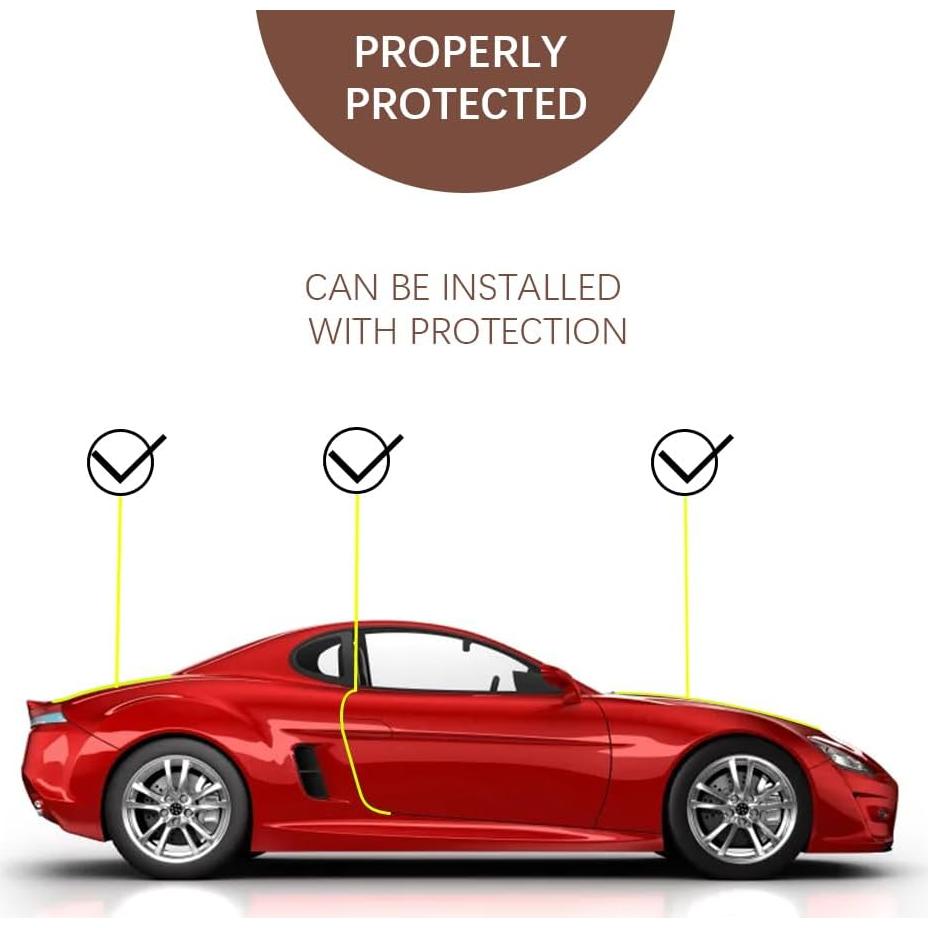 Protector de Bisel de Goma ASUBHA 5M para Puertas de Coche