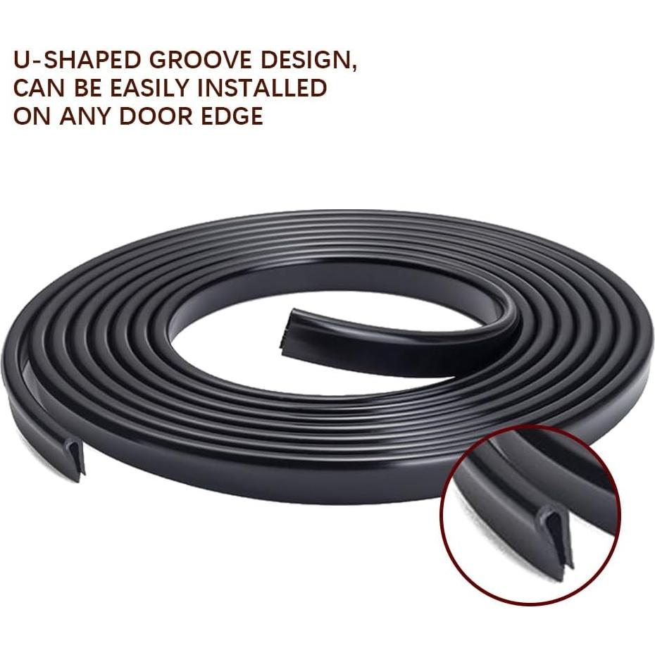 Protector de Bisel de Goma ASUBHA 5M para Puertas de Coche