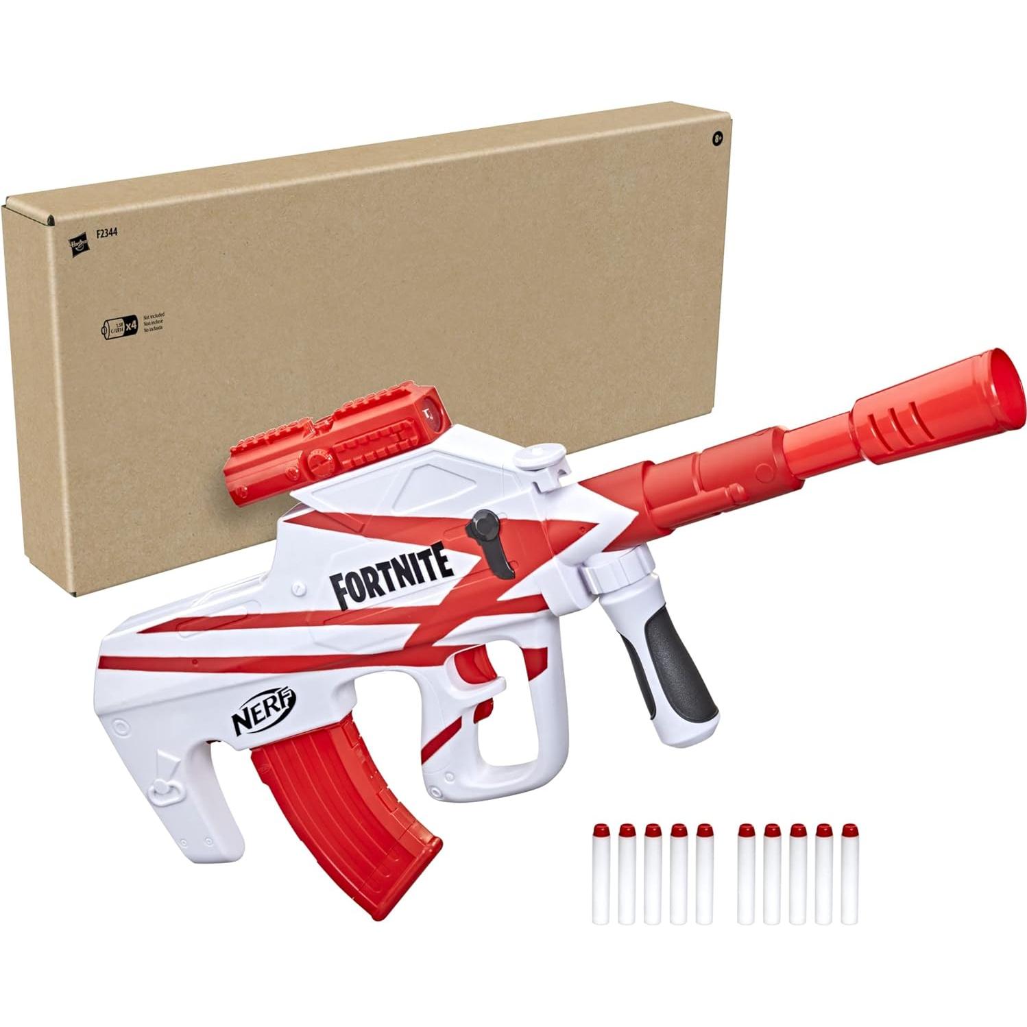 Lanzador Nerf Fortnite B-AR Motorizado 10 Dardos Elite