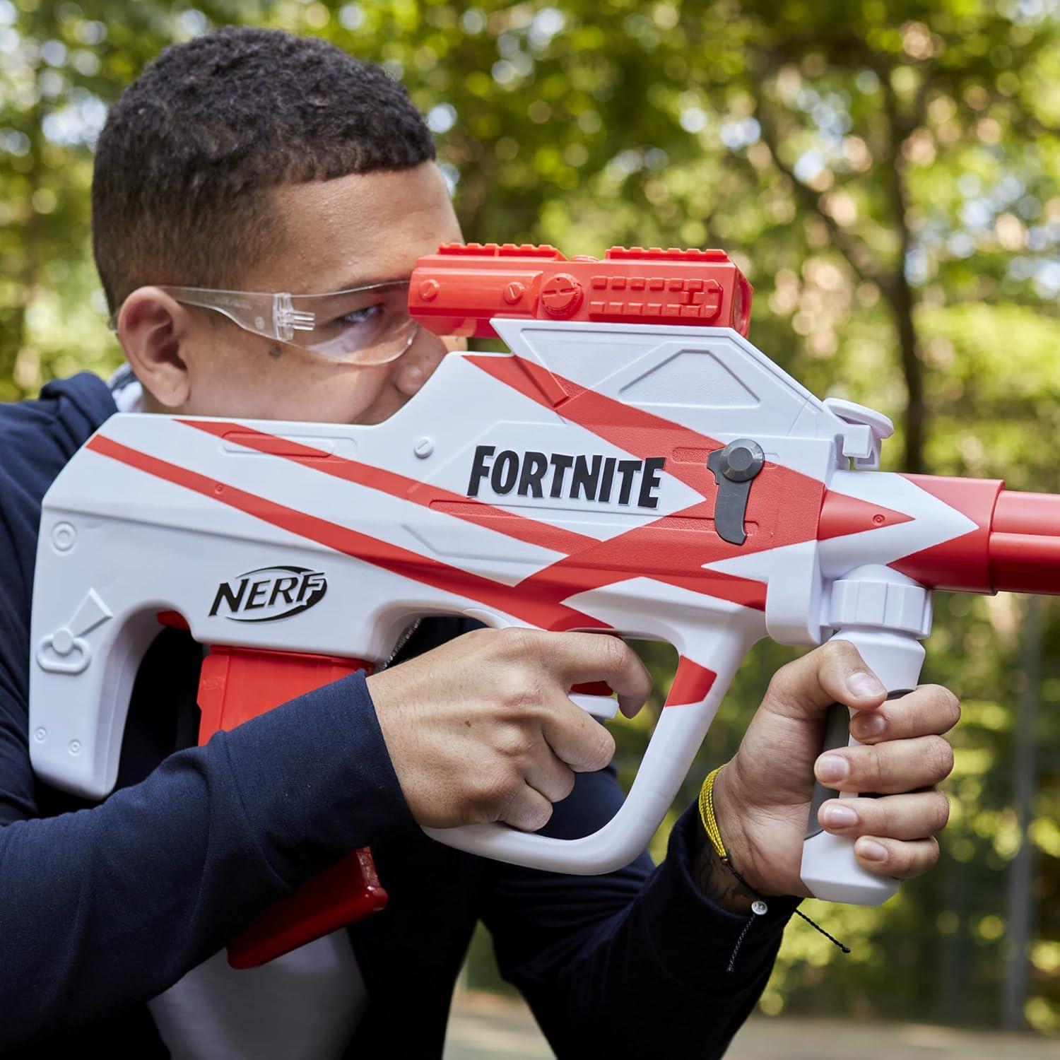 Lanzador Nerf Fortnite B-AR Motorizado 10 Dardos Elite